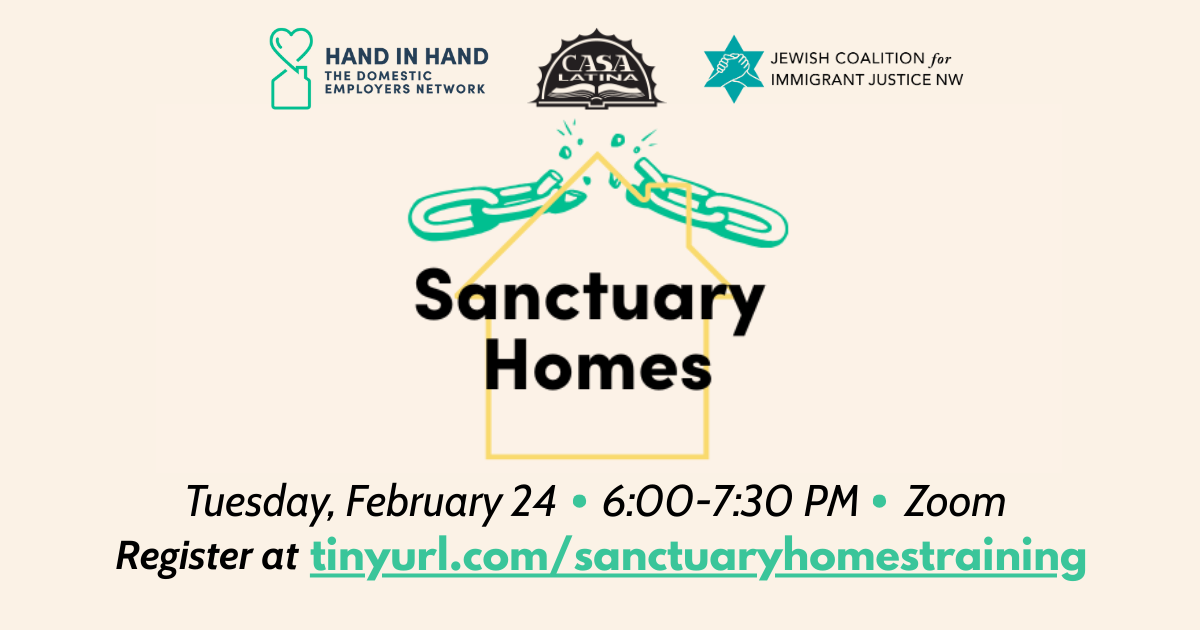 WA Legislative Update &amp; Sanctuary Homes Training