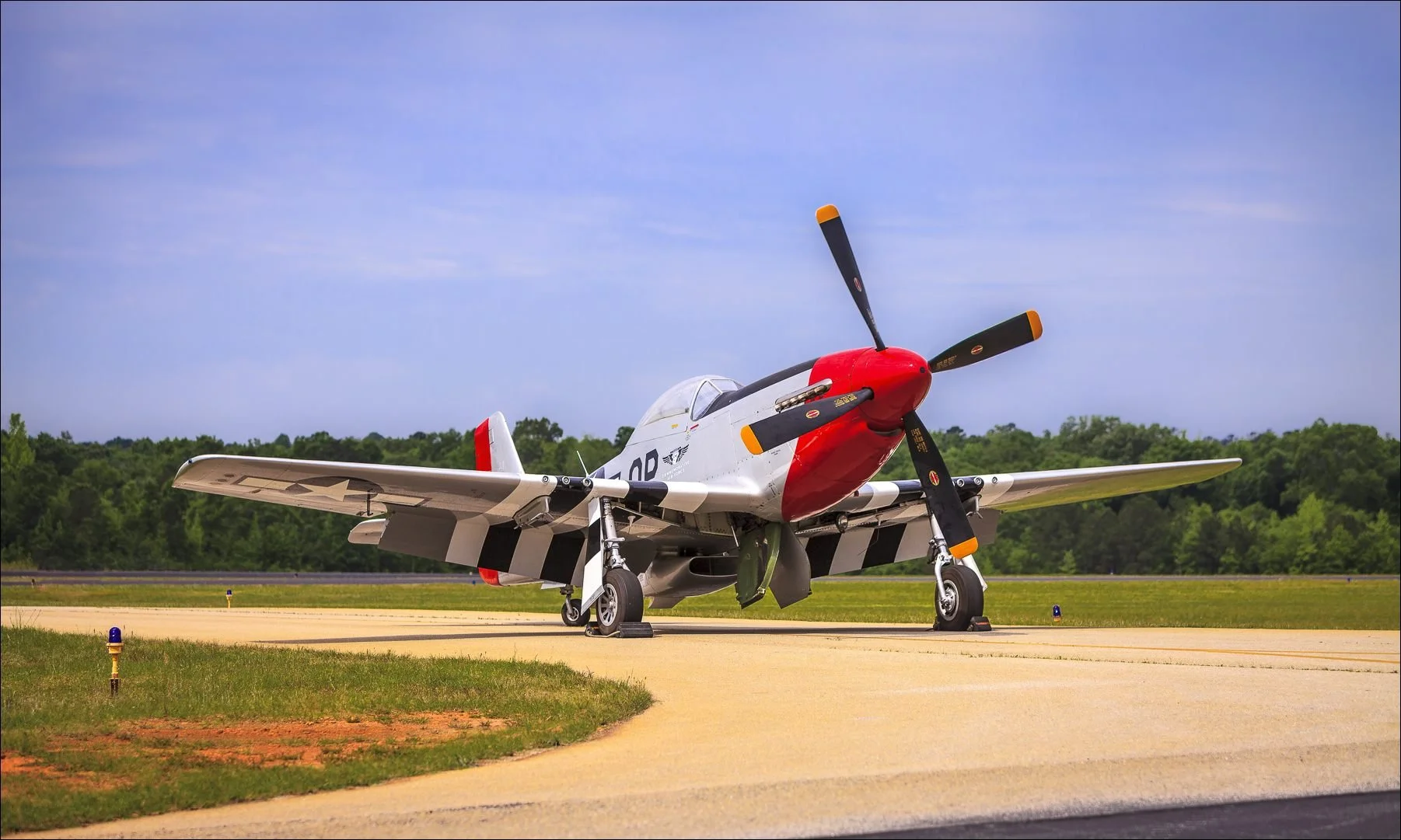 P-51D owned by the Commemorative Air Force, and operated by the Dixie Wing in Peachtree City, Ga.  ©2013 John Slemp