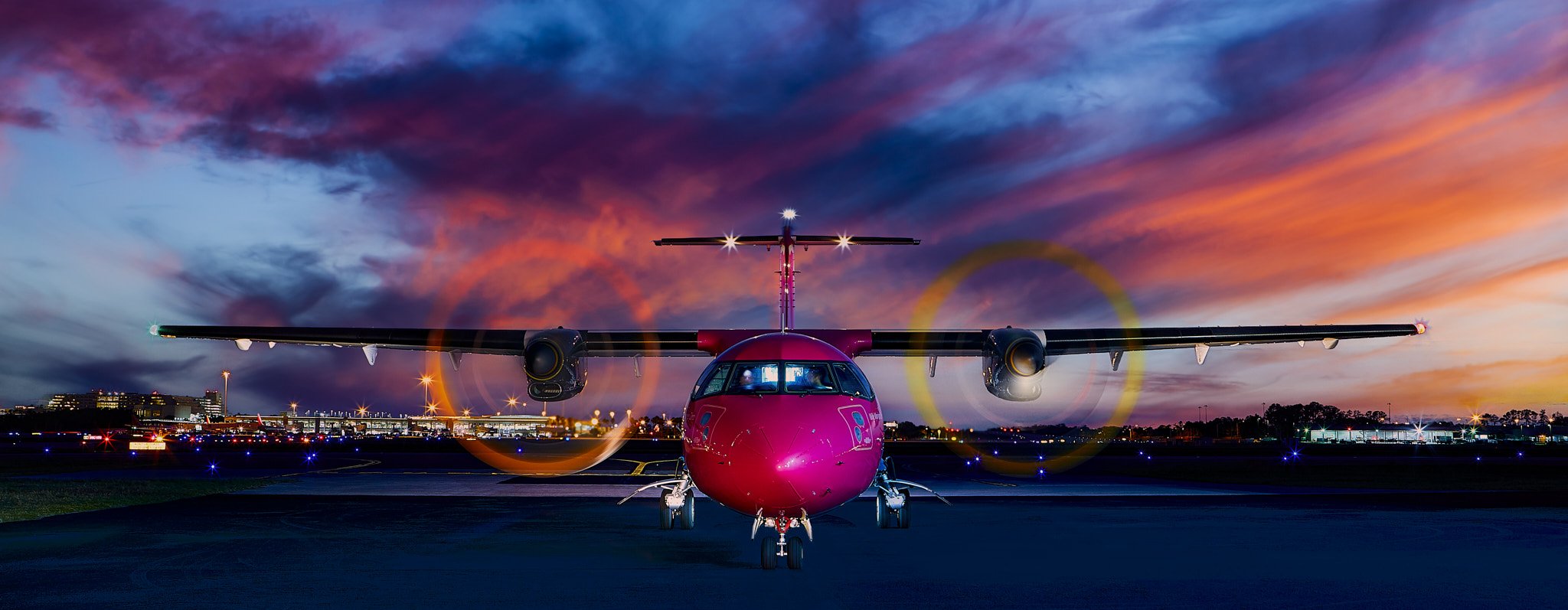 A brand new ATR 42-500 photographed at Orlando International Airport for Silver Airways.