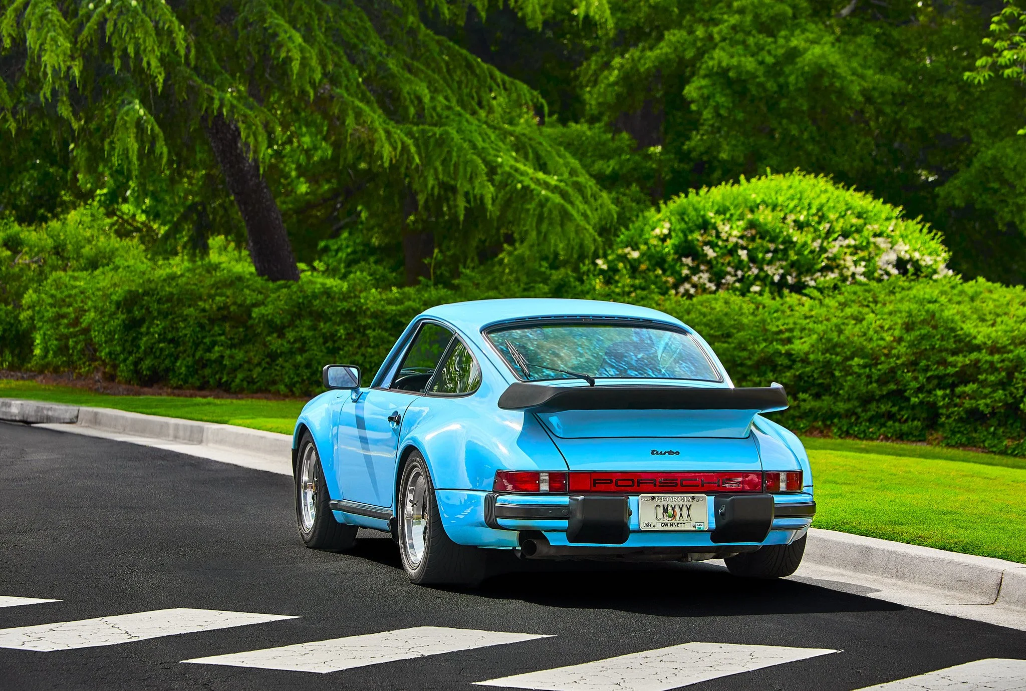 1979 Porsche 930 Turbo in the rare Gulf Blue paint.