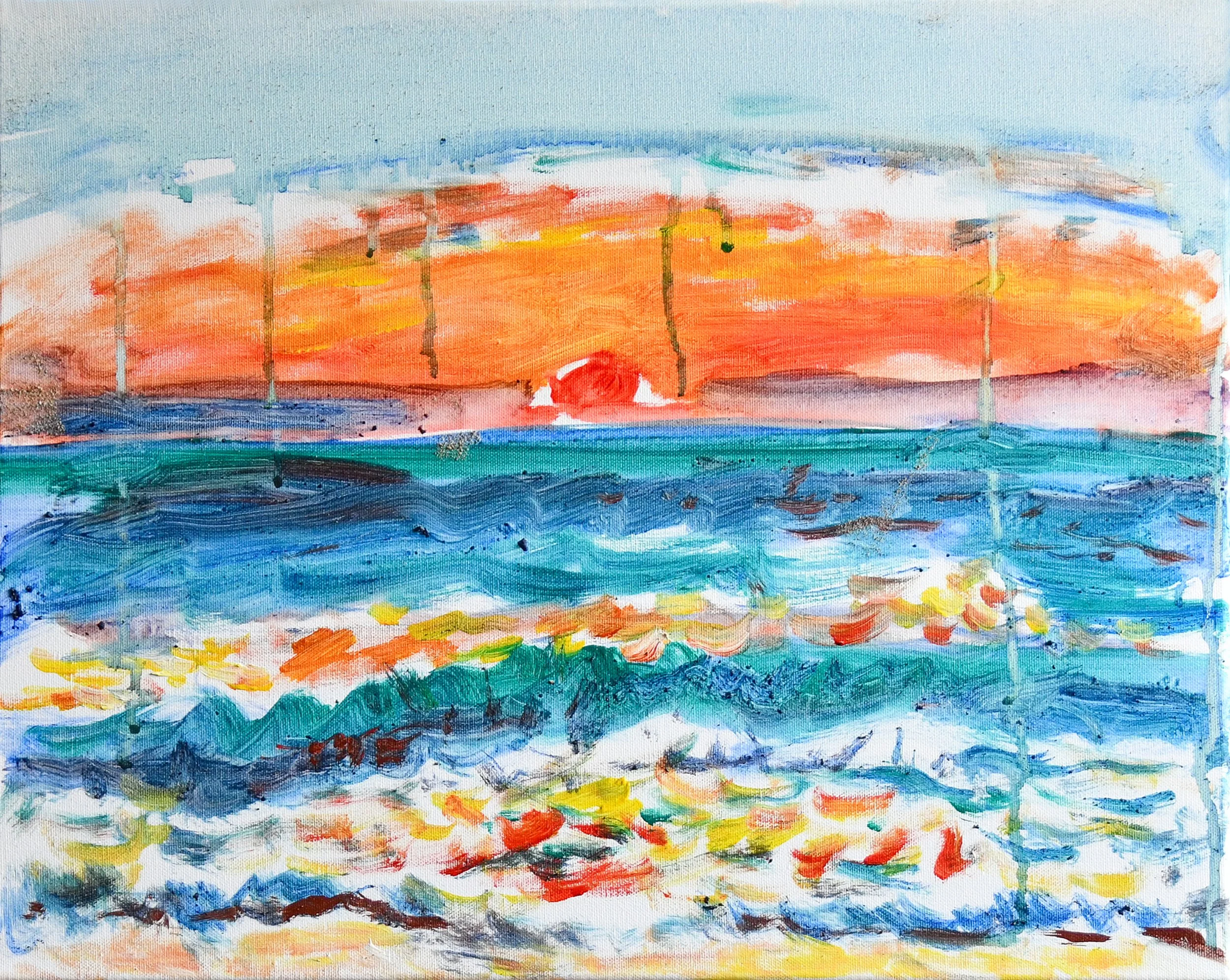Catching the Dying Sun, Acrylic on Canvas, 2025