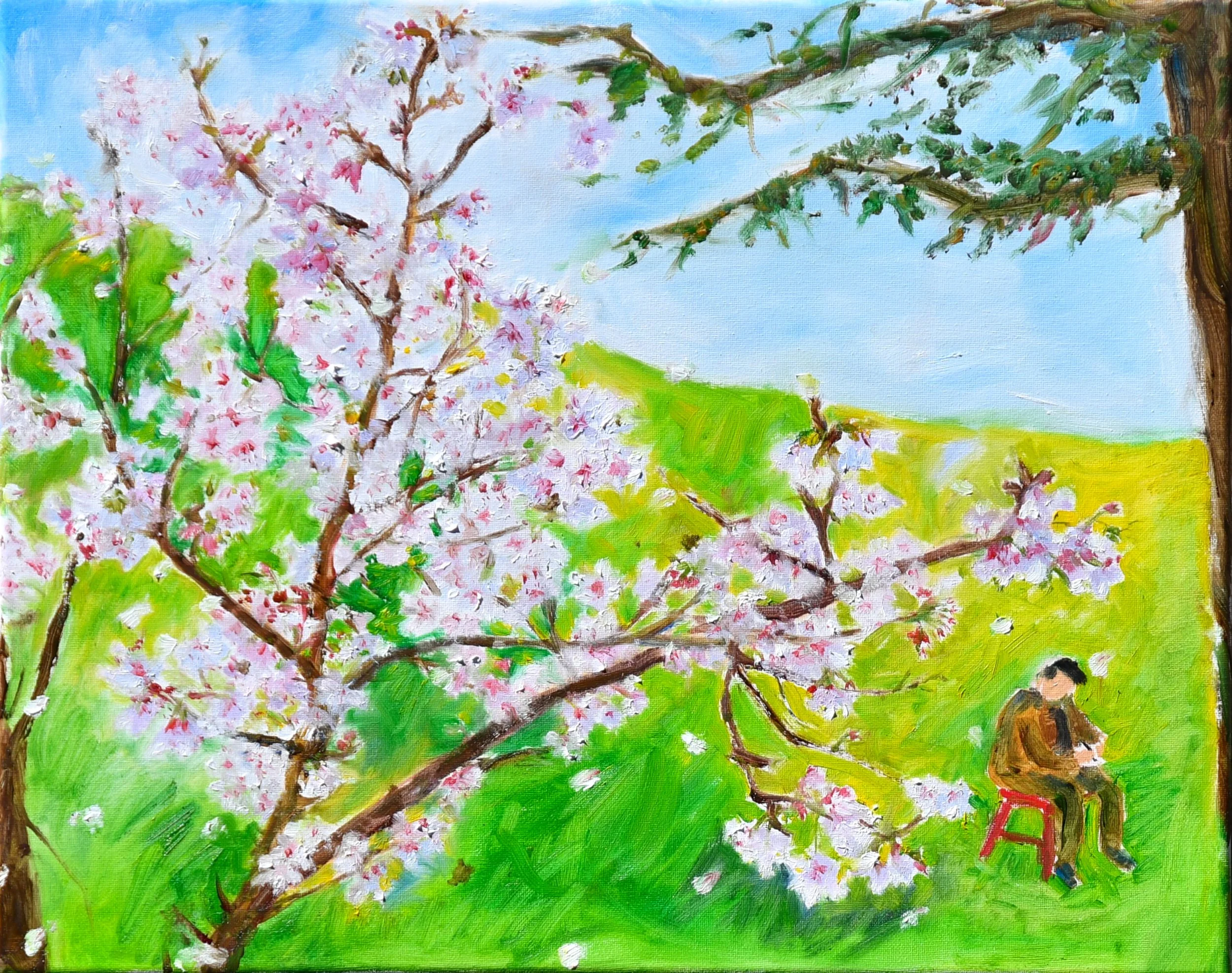 Tree with Blossoms, Oil on Canvas, 2025