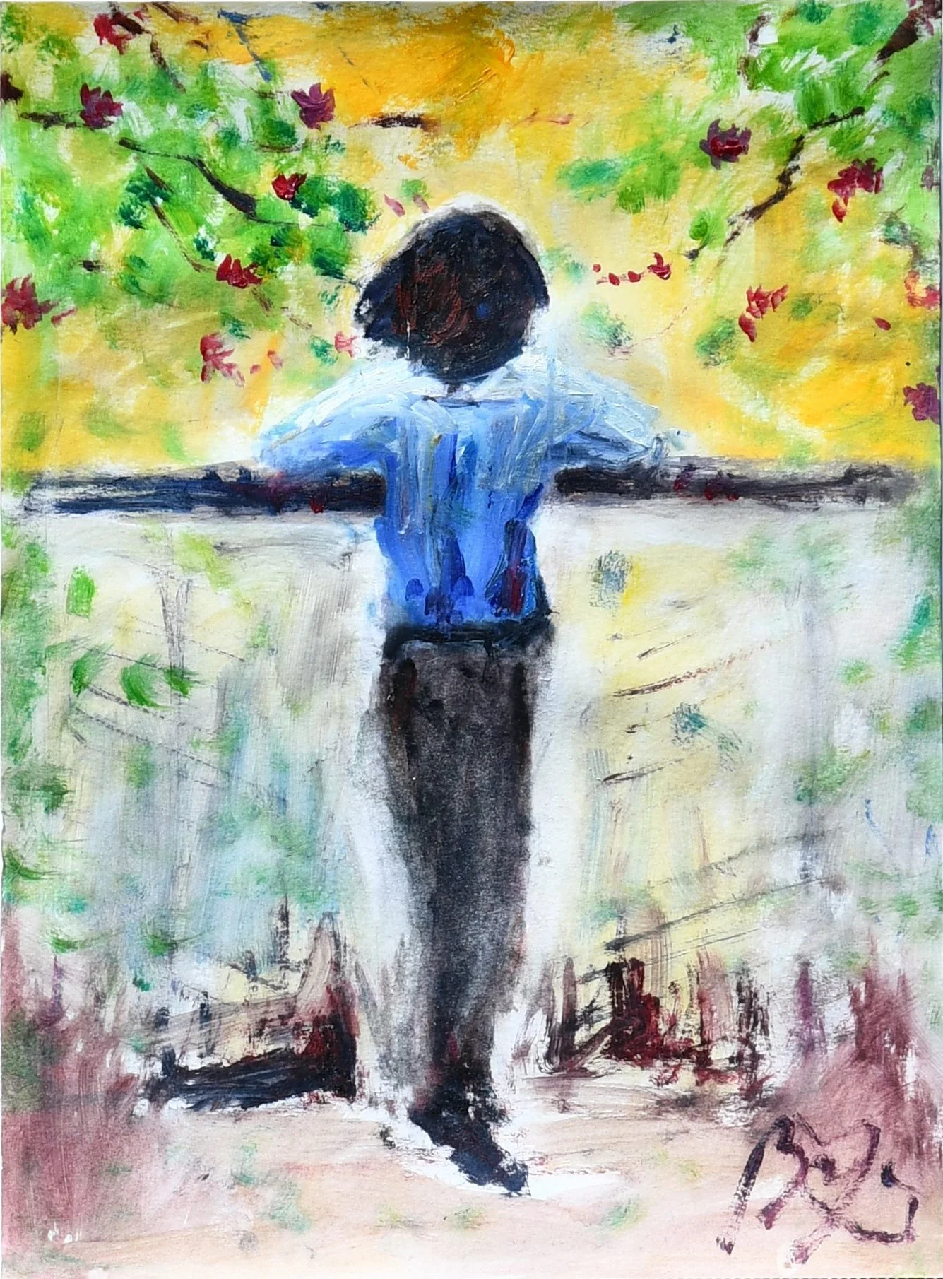 Chan, Oil on Paper, 2021