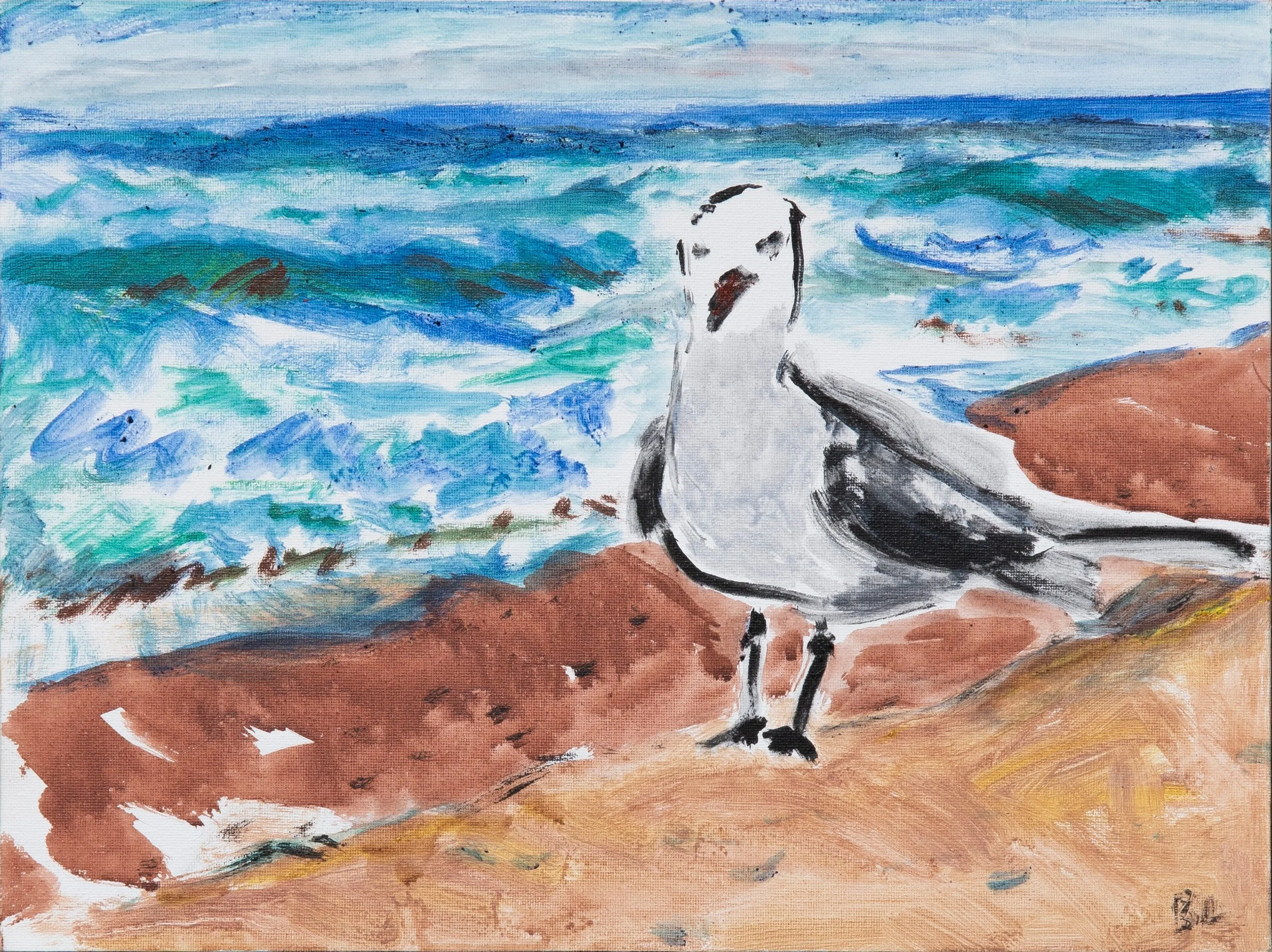 Seagull, Acrylic on Canvas, 2025