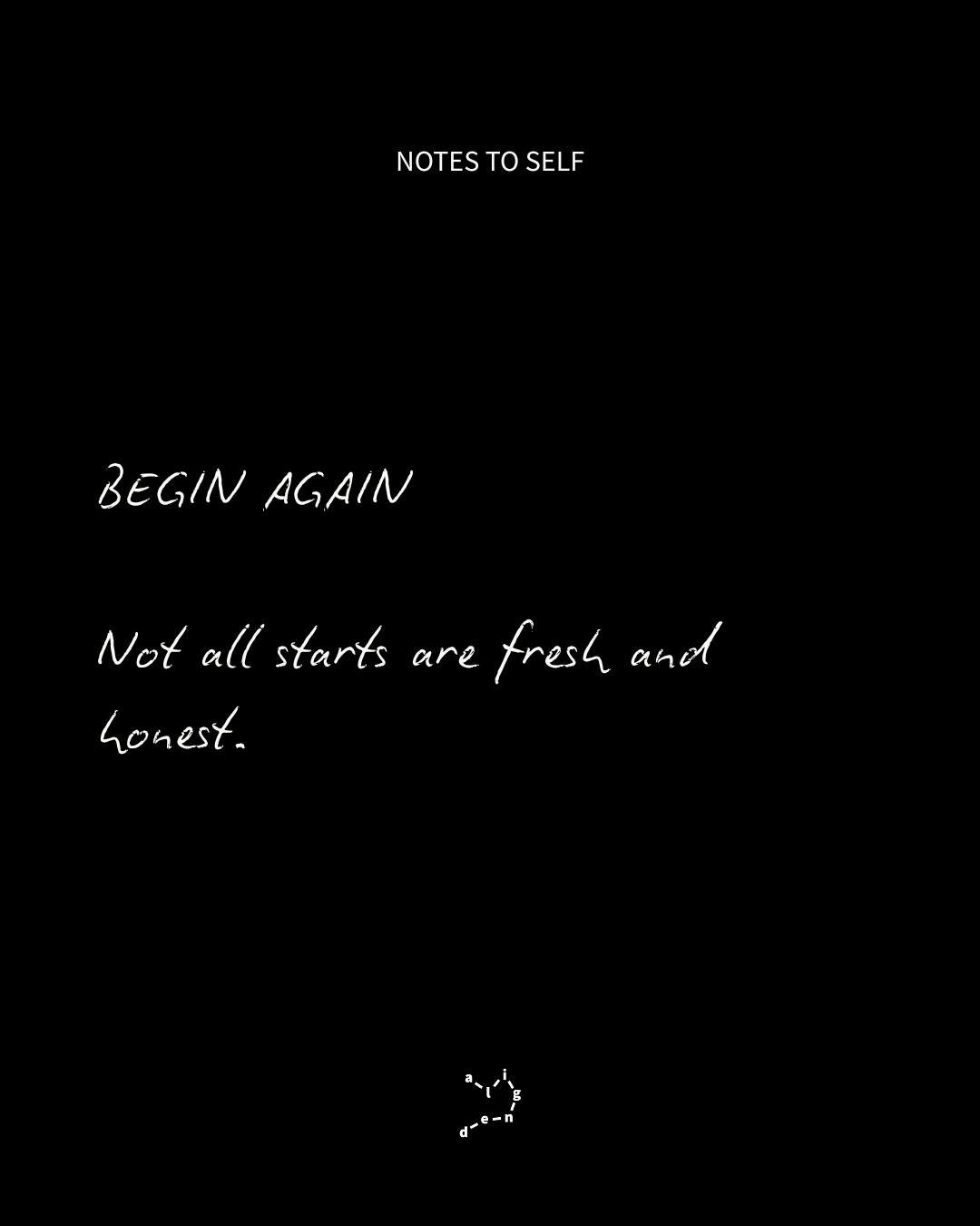 January carries a subtle pressure.

To feel ready.
To feel clear.
To feel motivated.

But not all starts are fresh &mdash;
and forcing them to be doesn&rsquo;t make them honest.

Many people begin the year without ever letting themselves arrive.

The