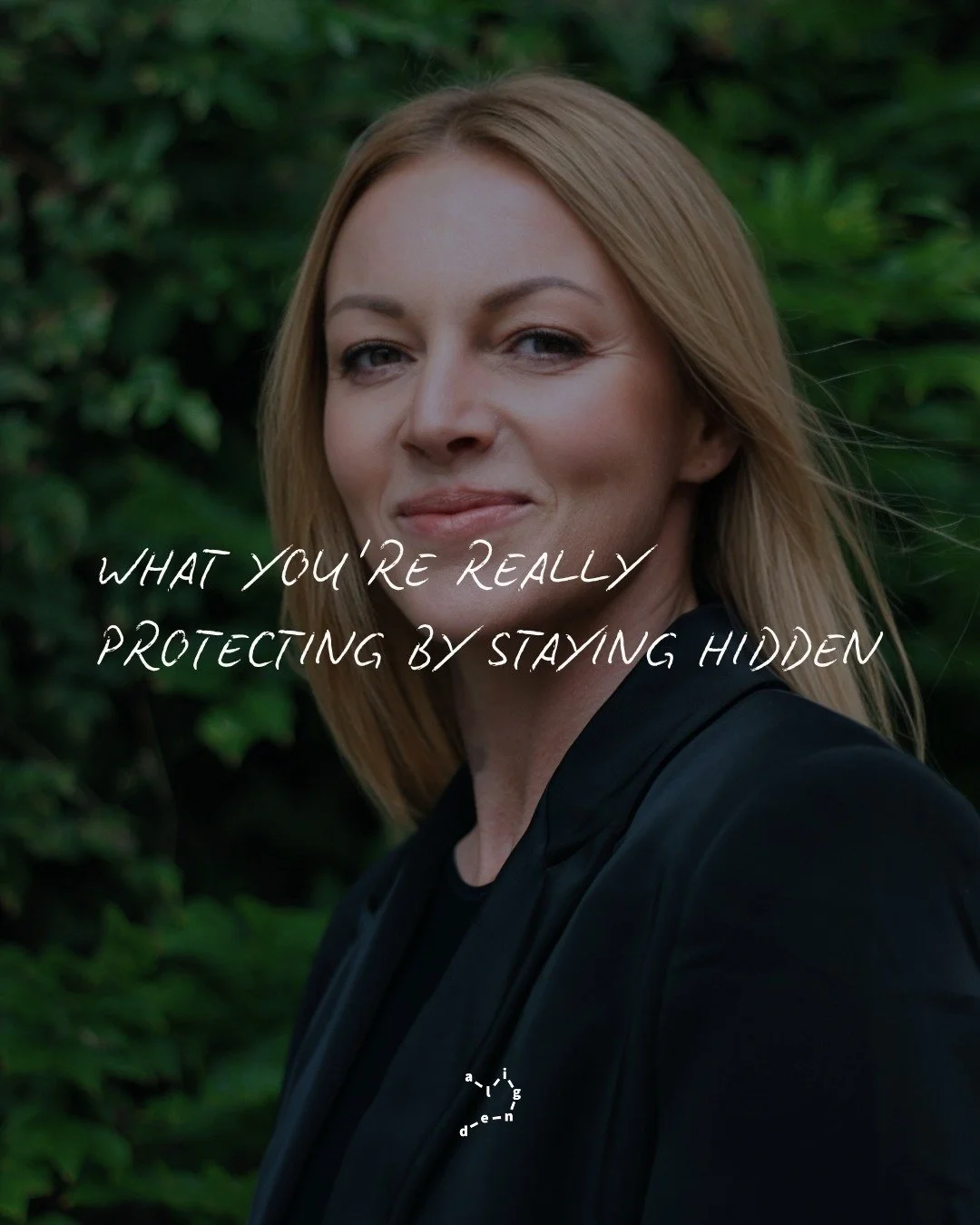 You say you're protecting yourself by staying hidden.
But what are you actually protecting yourself from?
From criticism? You're already criticizing yourself more harshly than anyone else could. Every time you speak, you replay it and find fault.
Fro