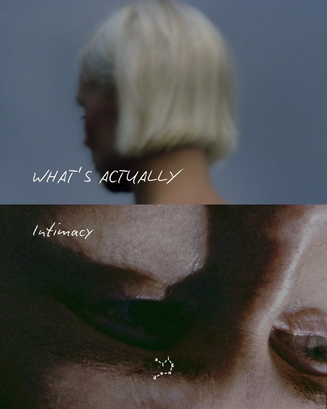 Intimacy isn't closeness. You can be close to someone&mdash;live with them, sleep next to them, spend every day together&mdash;and still not be intimate.

Real intimacy is letting yourself be known without performing.

It's not being perfect for some