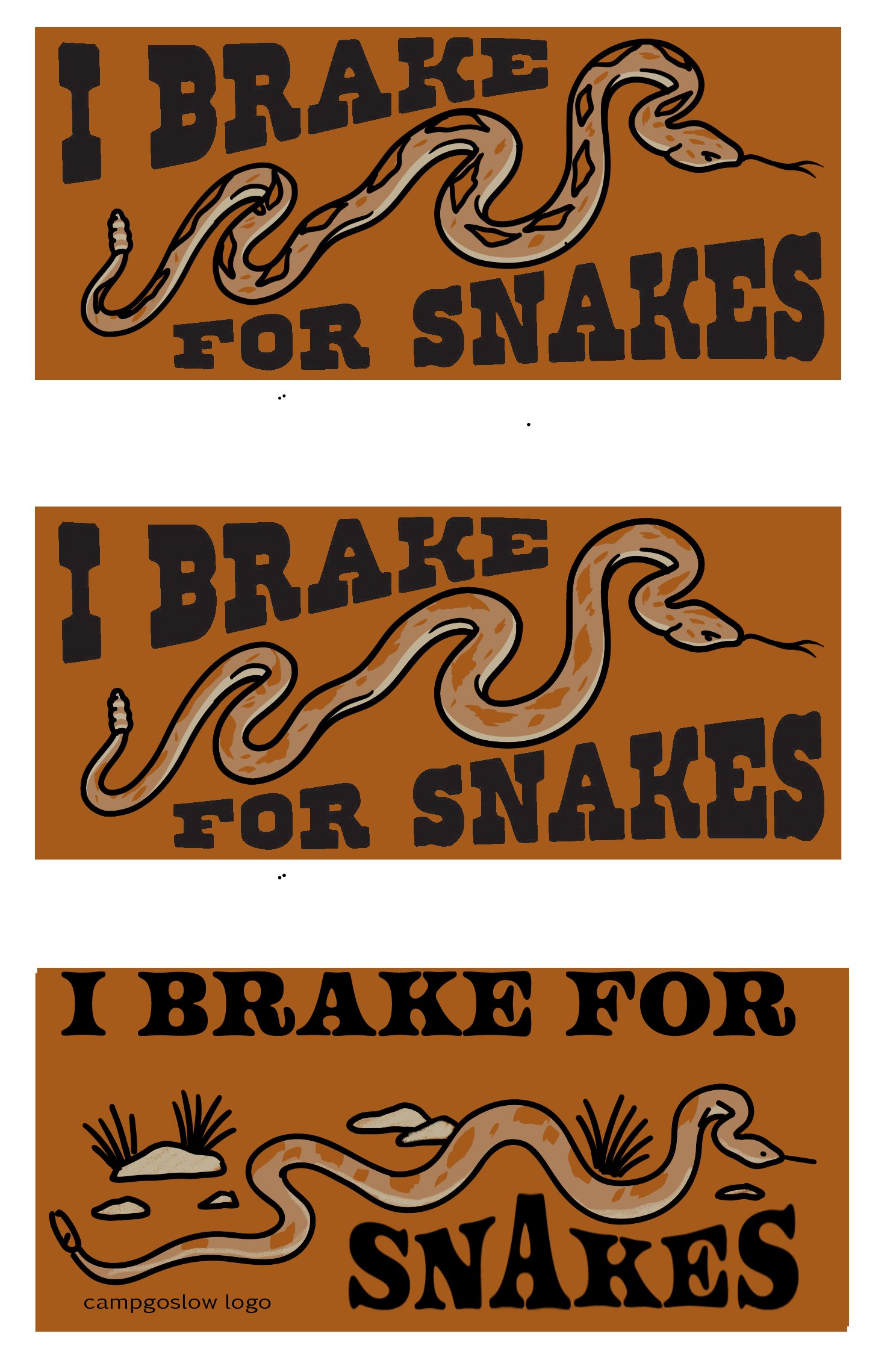 Sticker and Patch Concepts - Camp and Go Slow