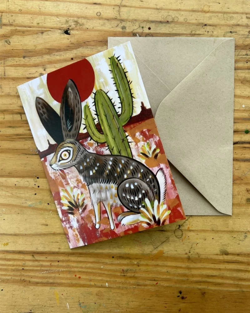 Greeting Card - Desert Hare
