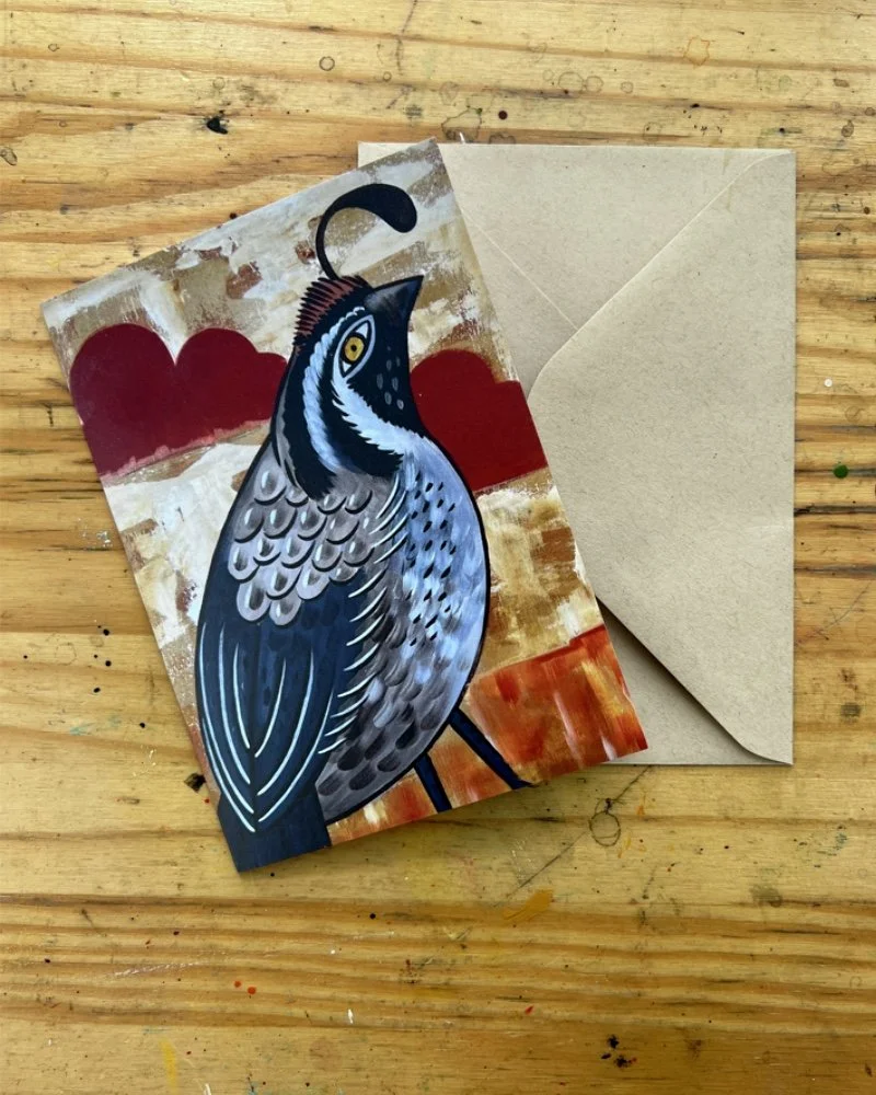 Greeting Card - Desert Quail