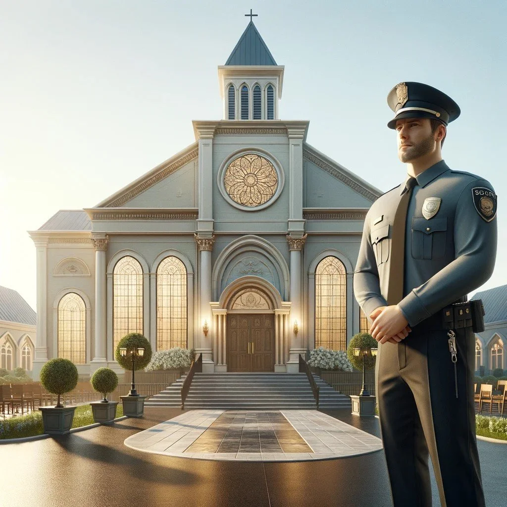 Can houses of worship hire in-house security?