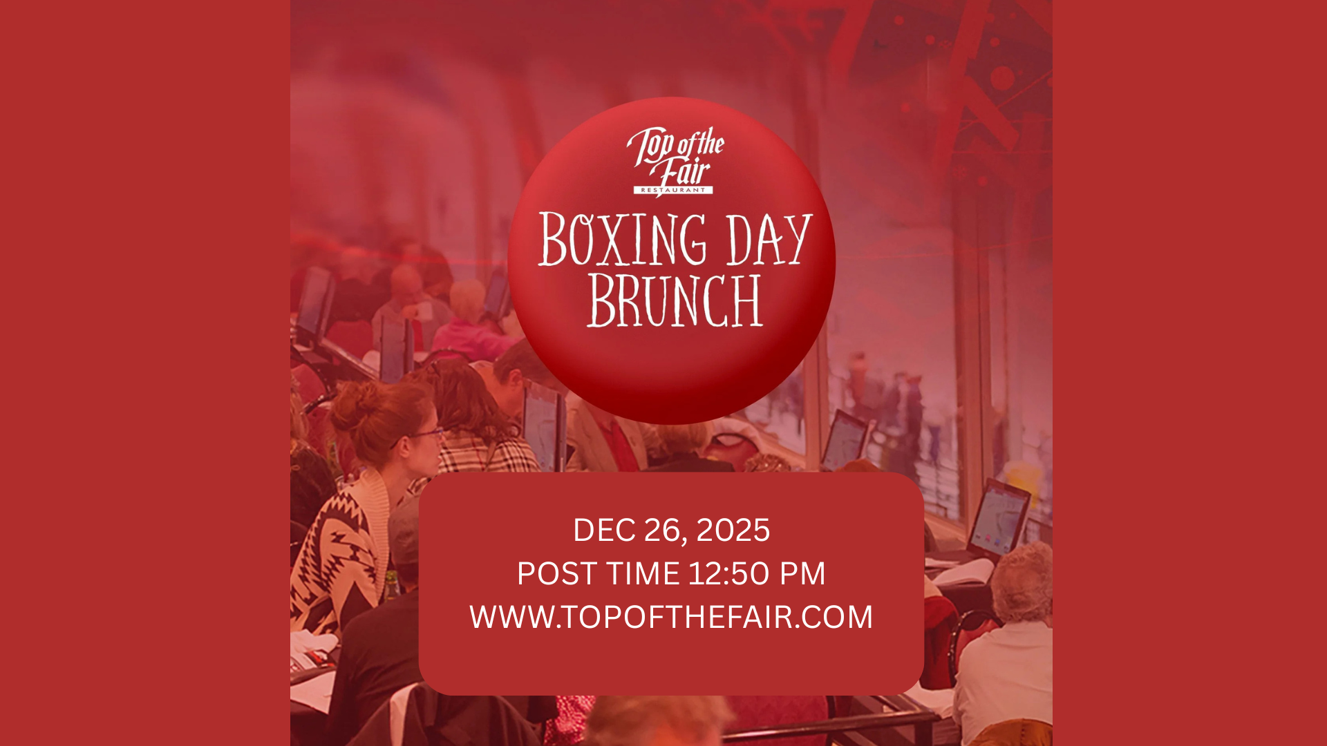 Sugar’s Selections - BOXING DAY MATINEE - FRI, DEC 26 - Post Time 12:50