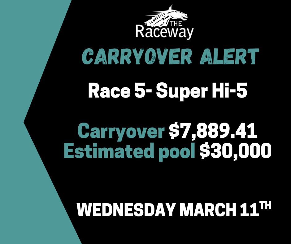 Wednesday Live Racing - Post Time 5:50 PM 