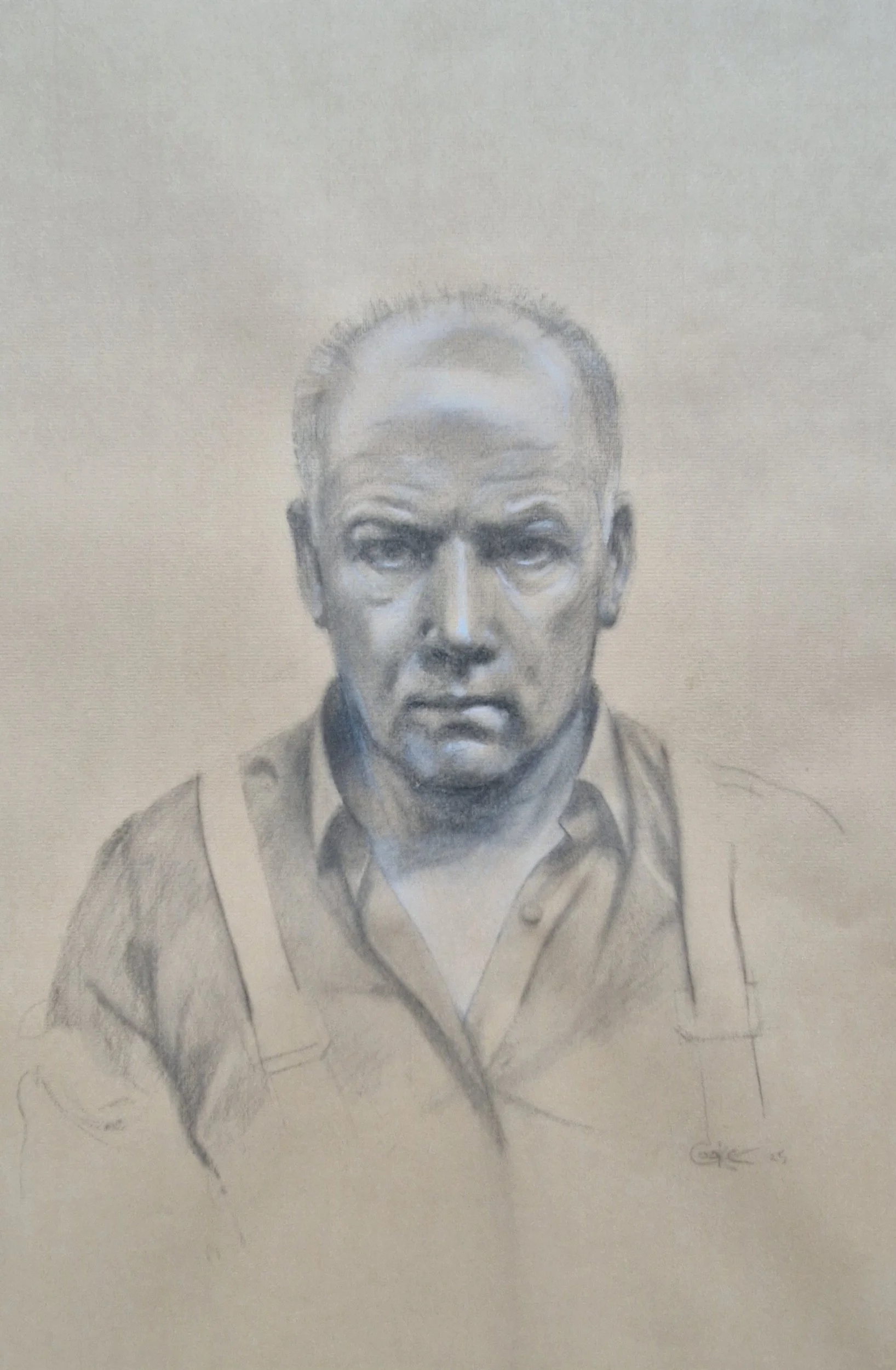 Self-portrait drawing