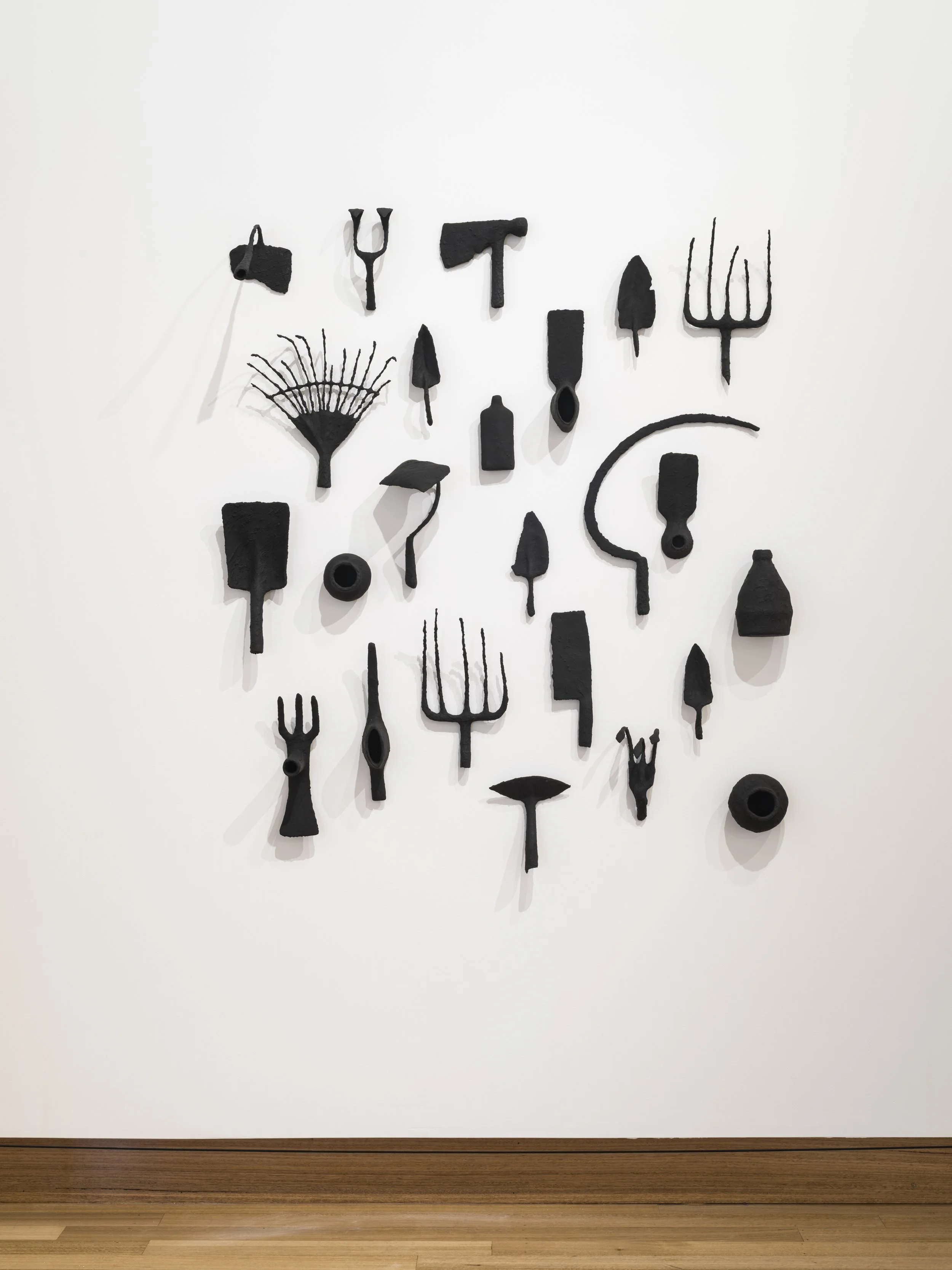 Bev Moon - The Lands Turned Beneath Their Hands. Installed at Christchurch Art Gallery Te Puna o Waiwhetū. Photo: John Collie