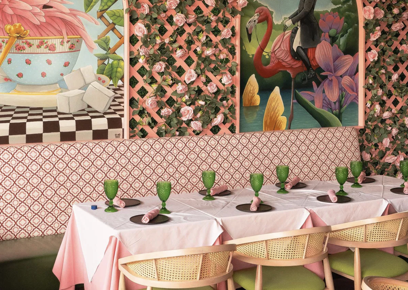 Pink Steak Patio Dining