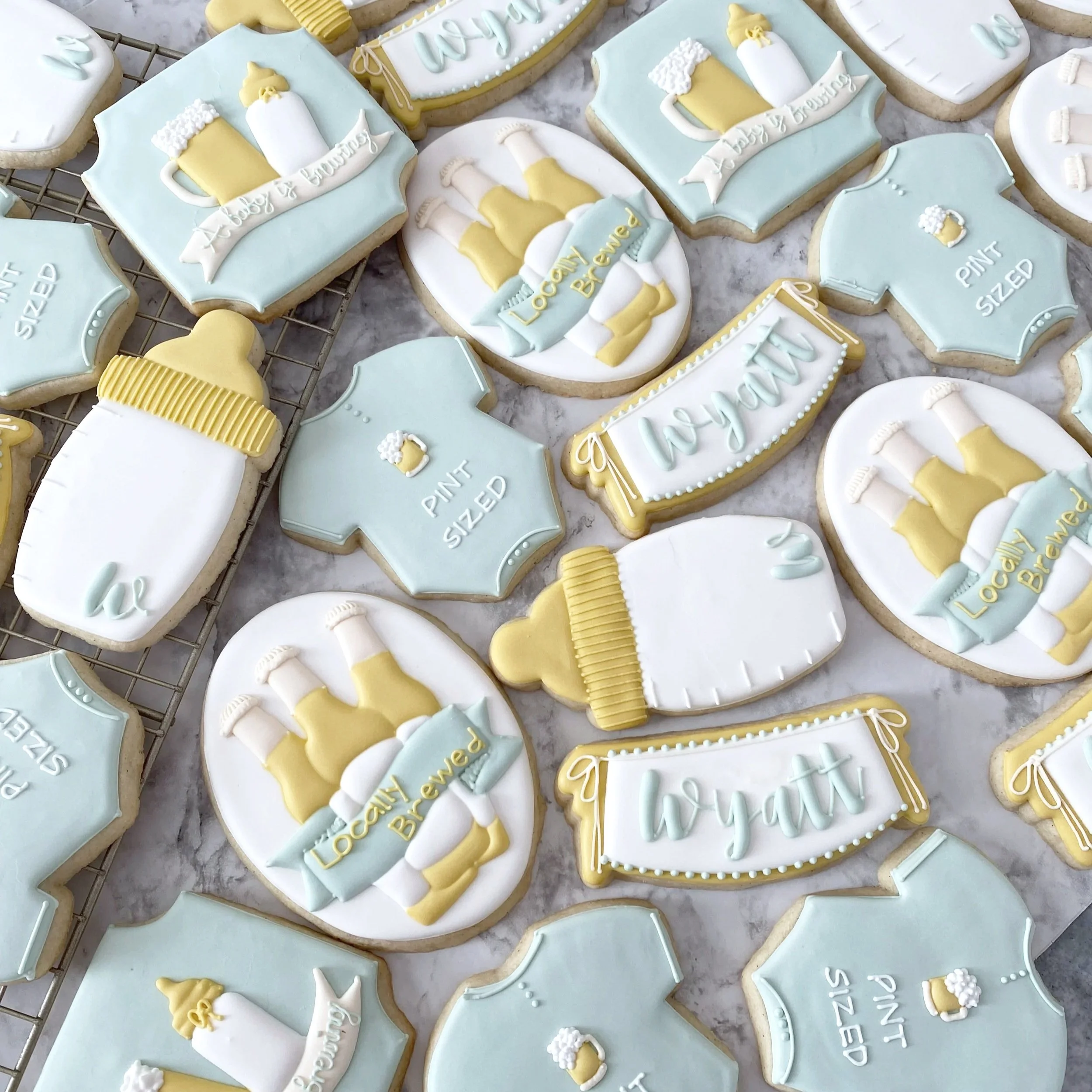 Locally brewed themed sugar cookies