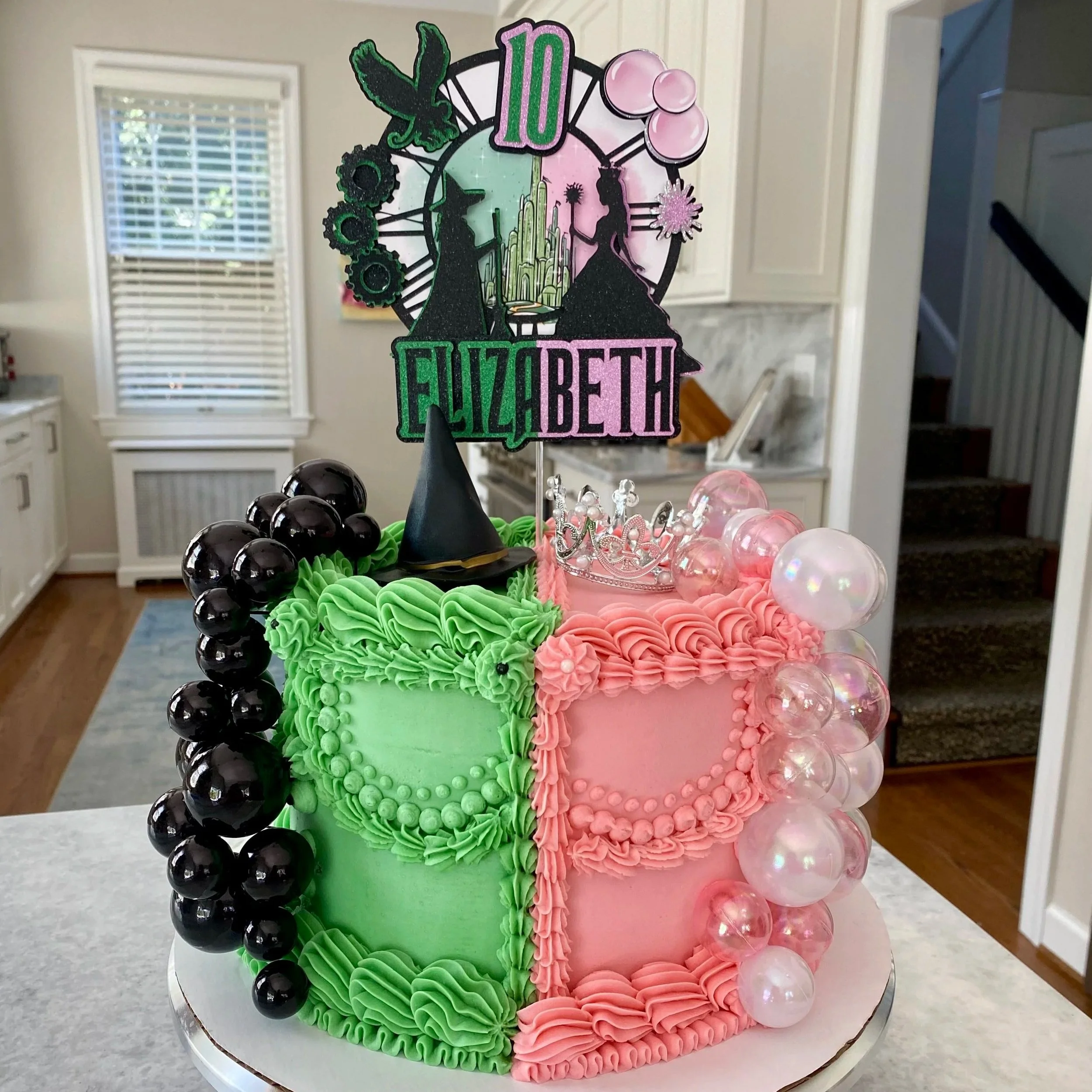 Wicked Themed Birthday Cake