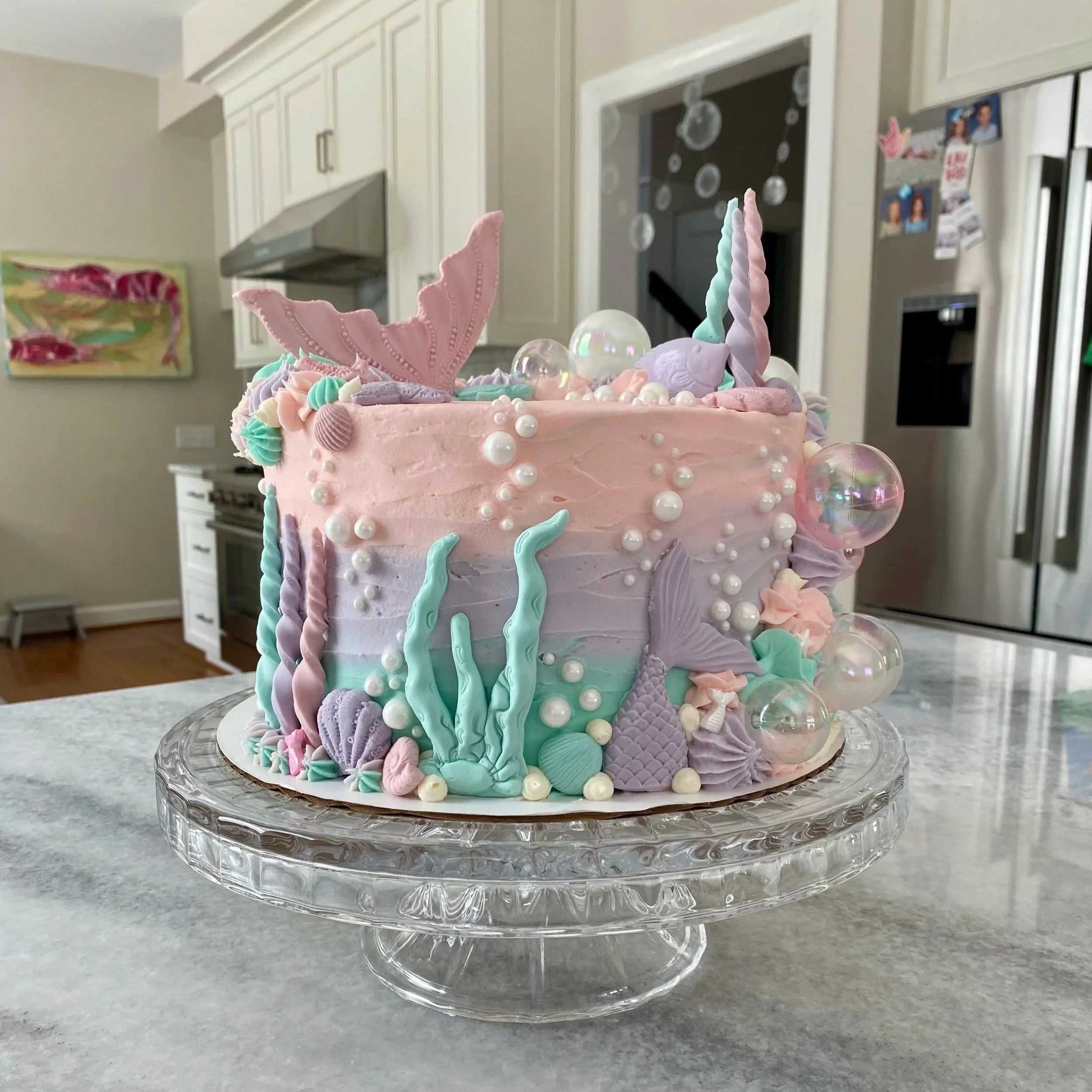 Mermaid Themed Birthday Cake