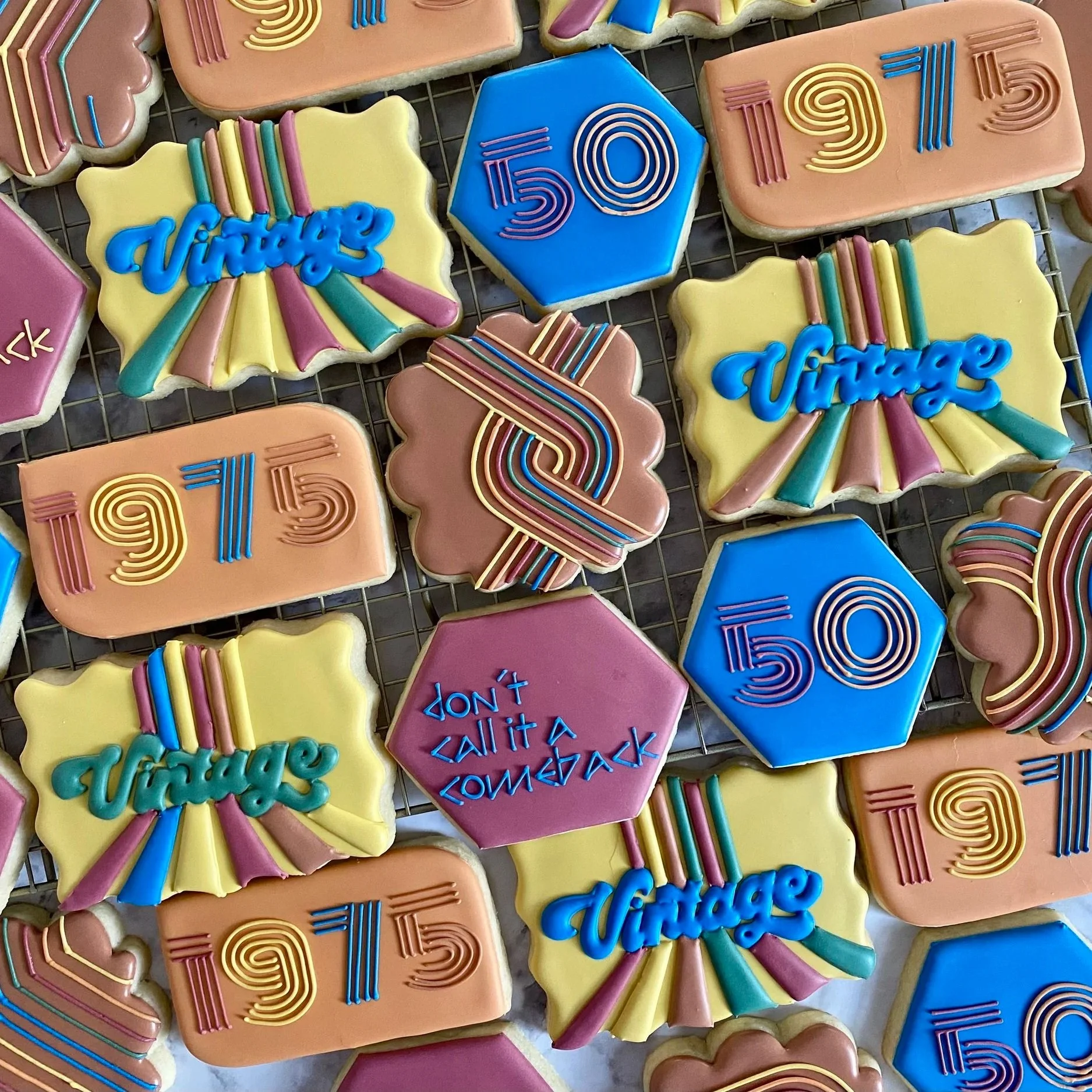 1975 Vintage Themed Sugar Cookies