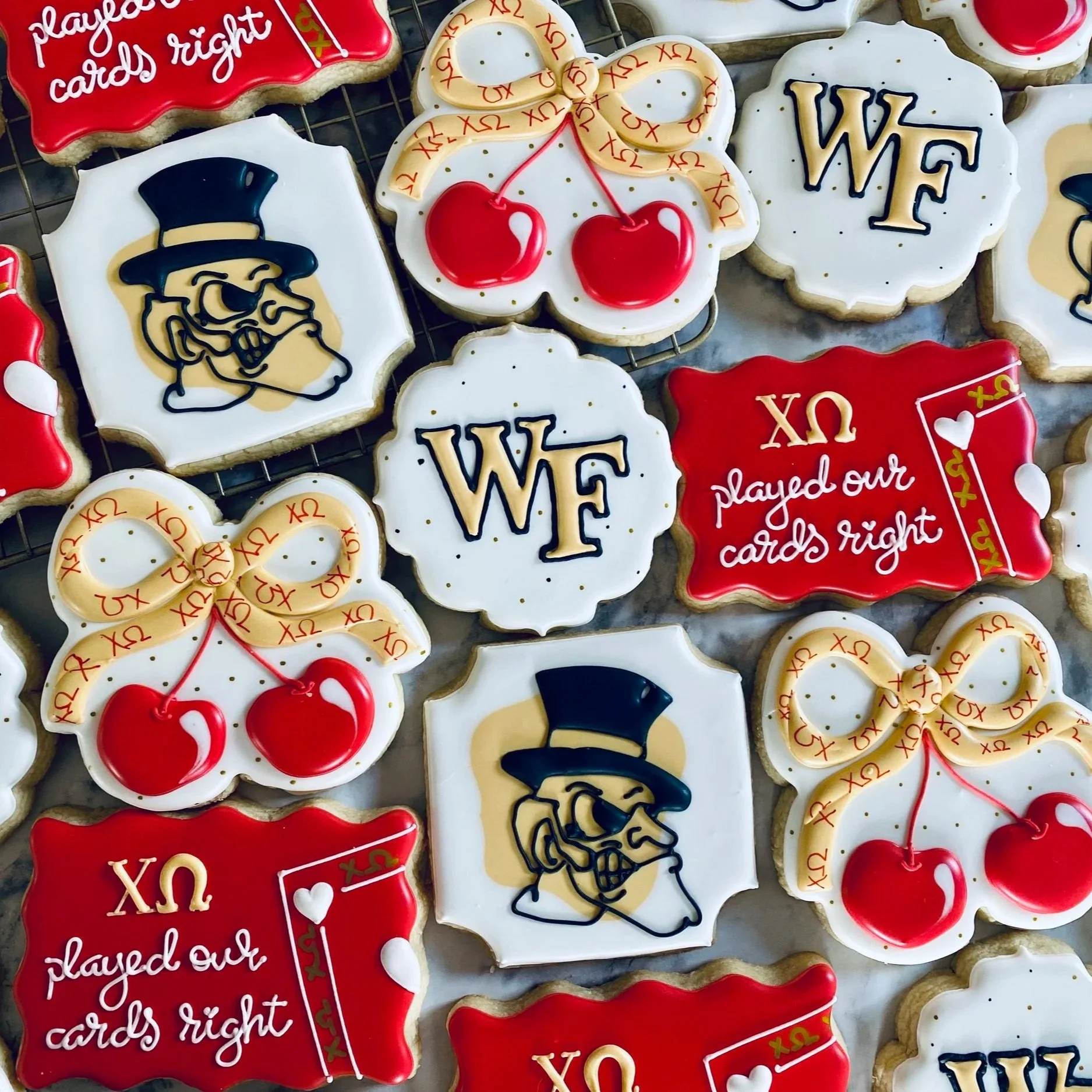 Chi Omega Wake Forest Sugar Cookies