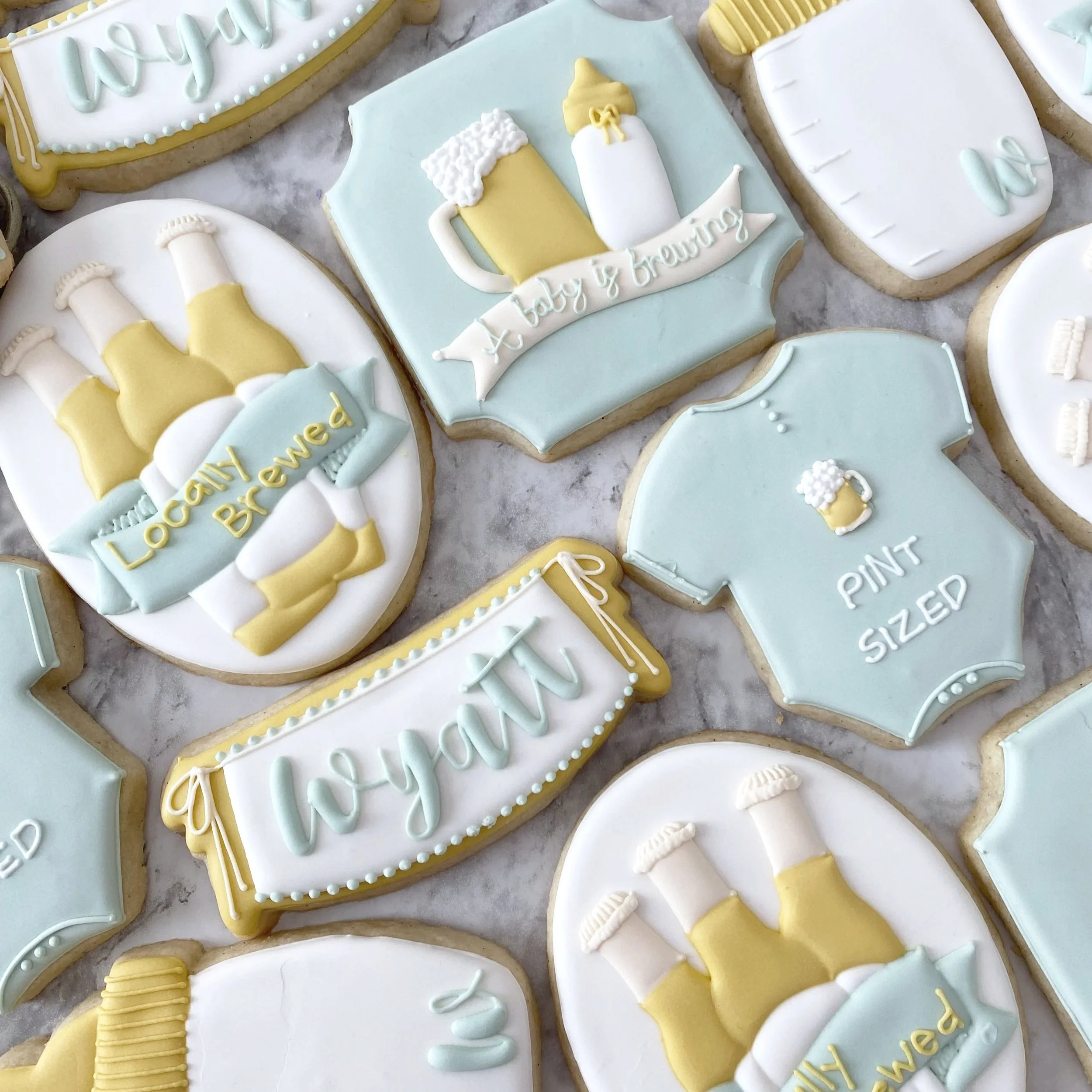 Locally Brewed Themed Sugar Cookies