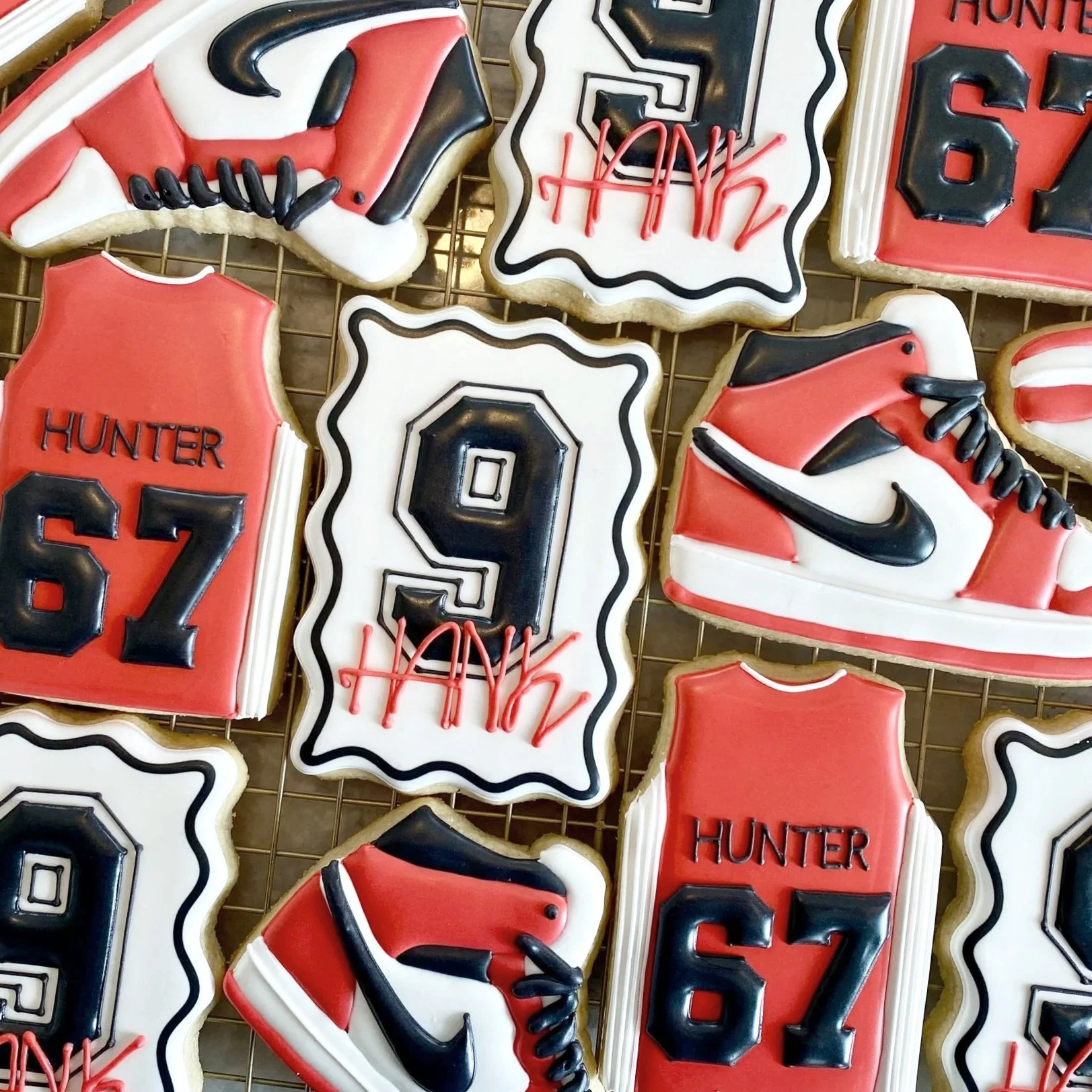 Basketball Themed Sugar Cookies