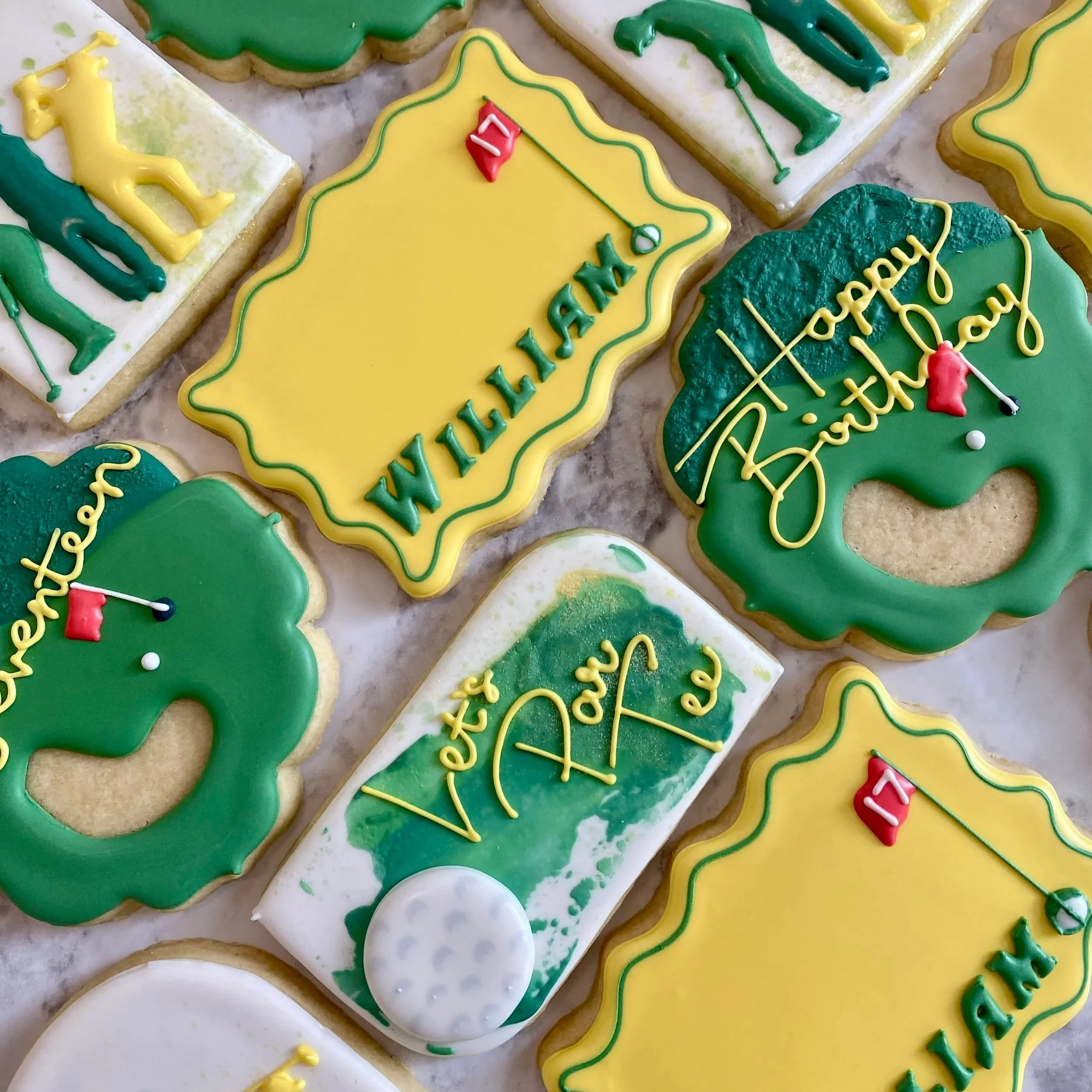 Masters Themed Sugar Cookies