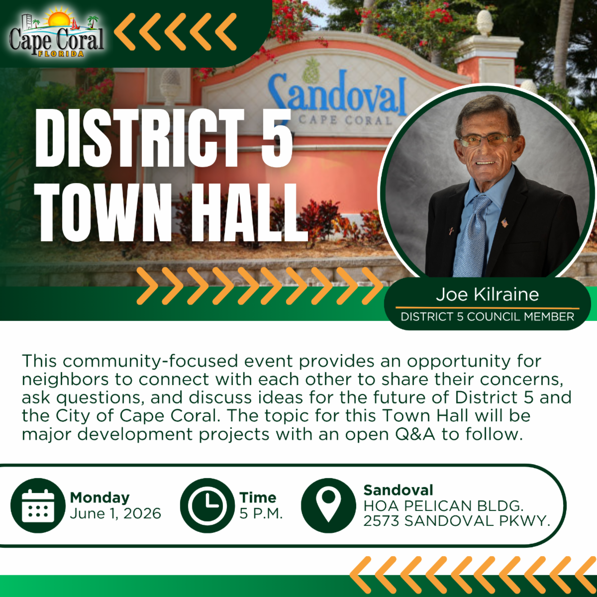 District 5 Town Hall 
