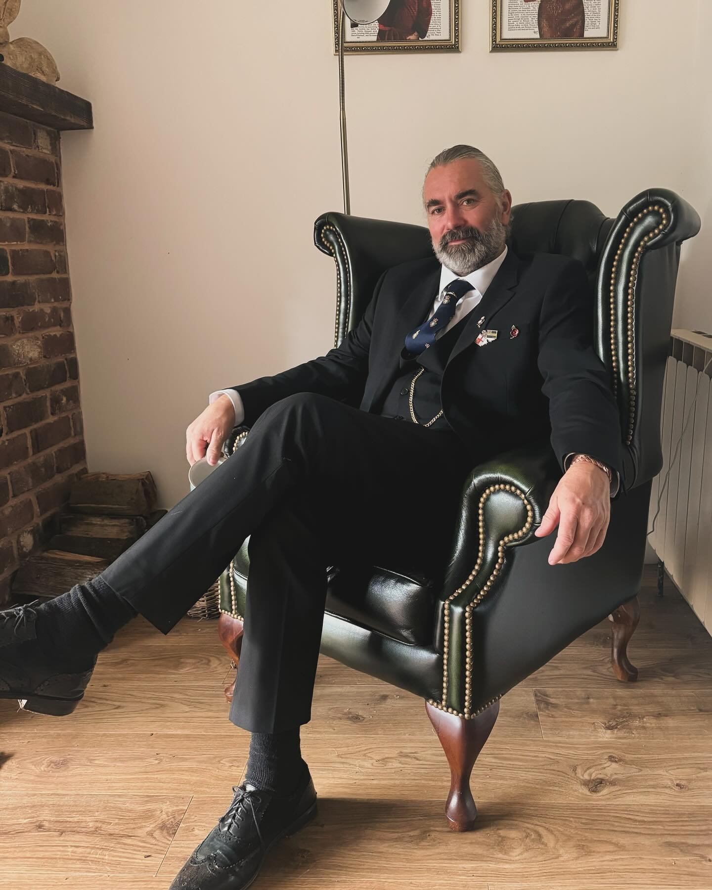 My hubby looking dapper🎗️#remembrancesunday