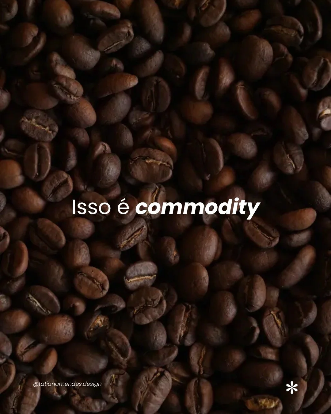 Nem tudo que voc&ecirc; vende precisa competir por pre&ccedil;o.
Quando &eacute; s&oacute; mat&eacute;ria-prima, vira commodity.
Quando ganha forma, vira produto.
Quando envolve entrega, vira servi&ccedil;o.

Mas &eacute; no como que a marca se difer