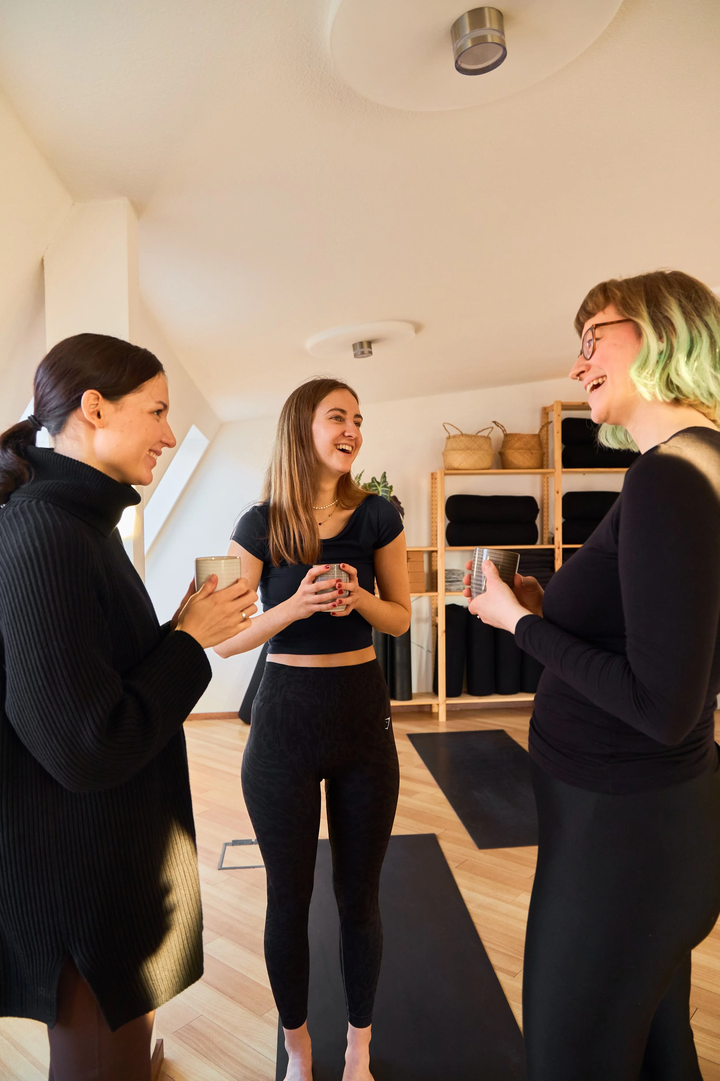 Yoga class and Pilates  at Movement Social Club, Prenzlauer Berg, Berlin.