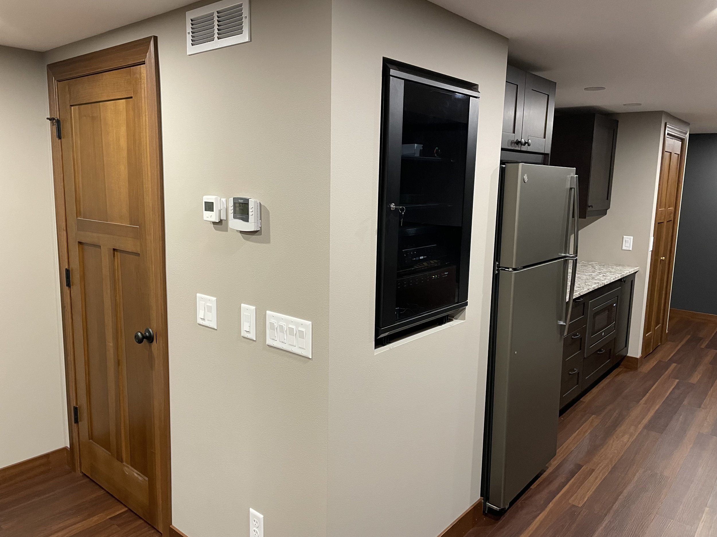 Basement Finish - Custom A/V Cabinet