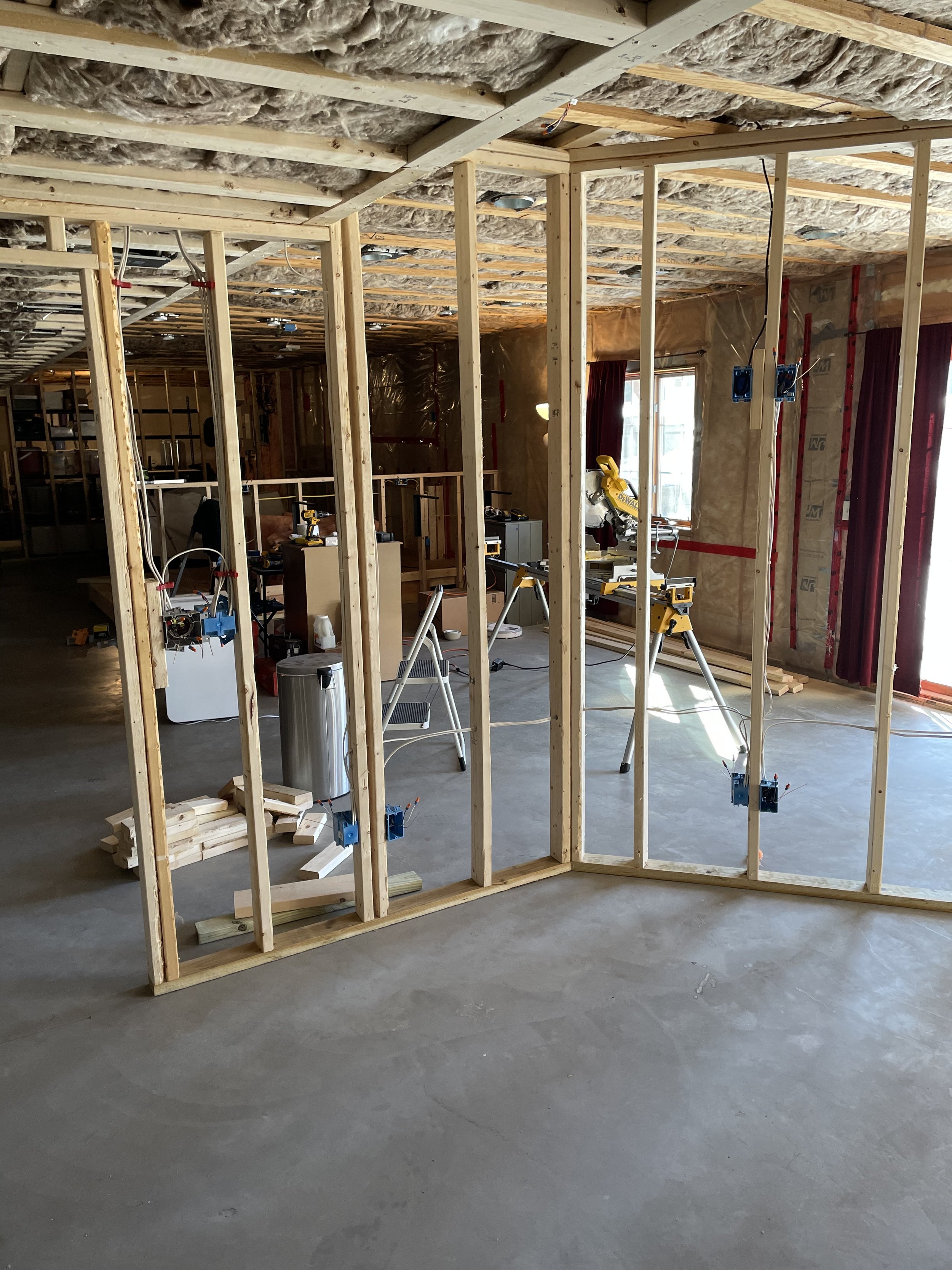 Basement Finish - Framing & Wiring