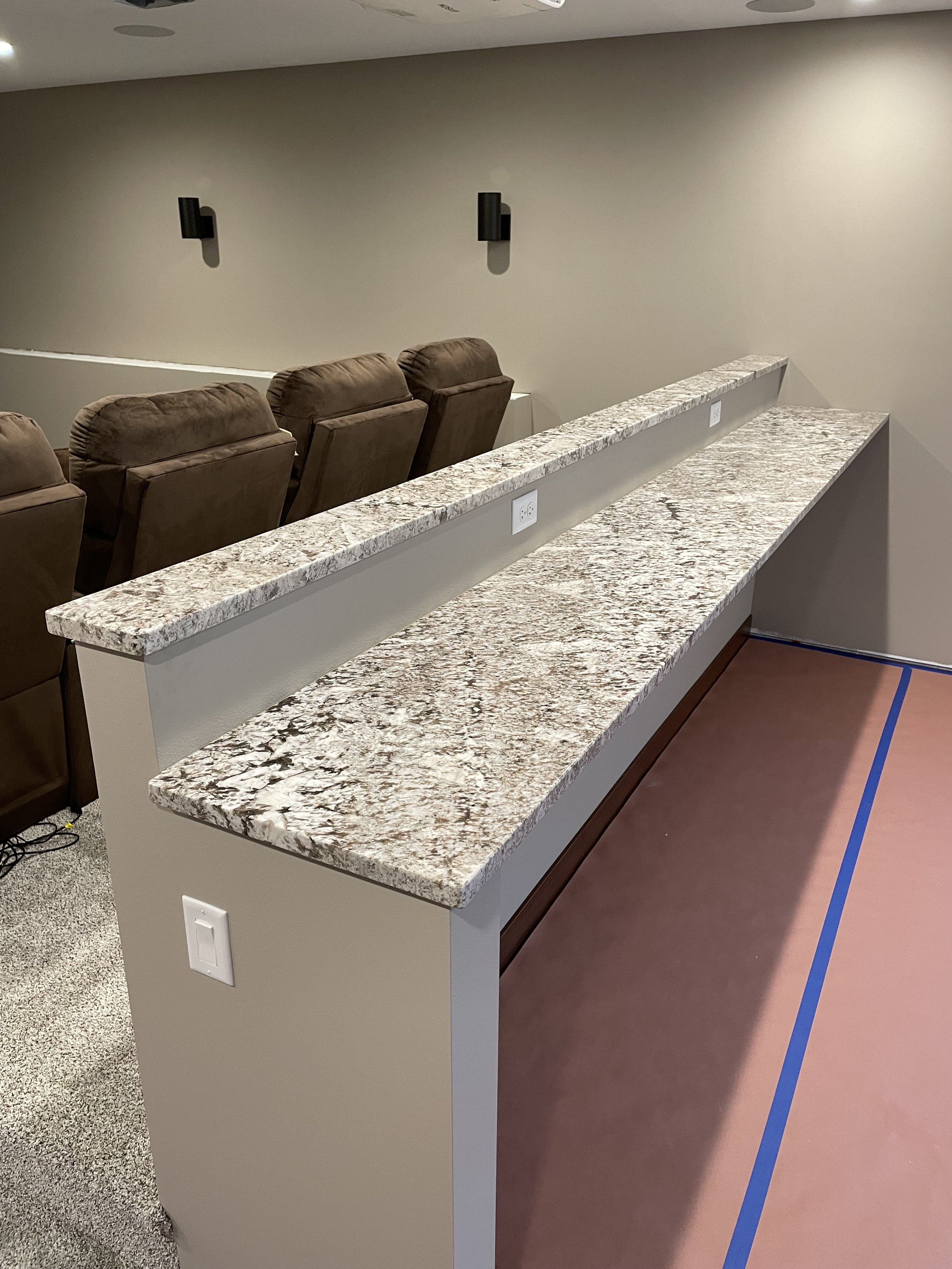 Basement Finish - Custom Bar Top