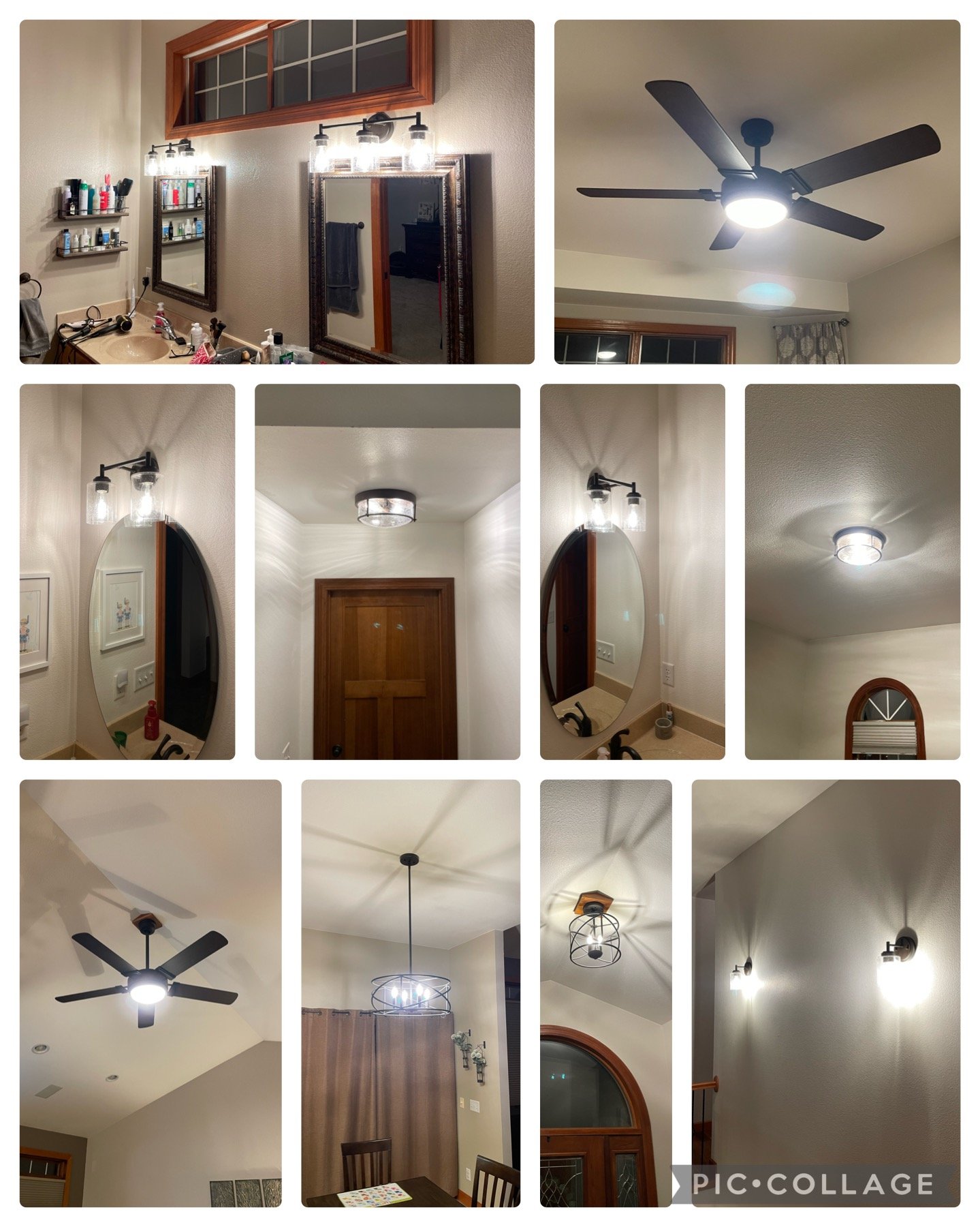 Full Home Light Fixture Swap - After