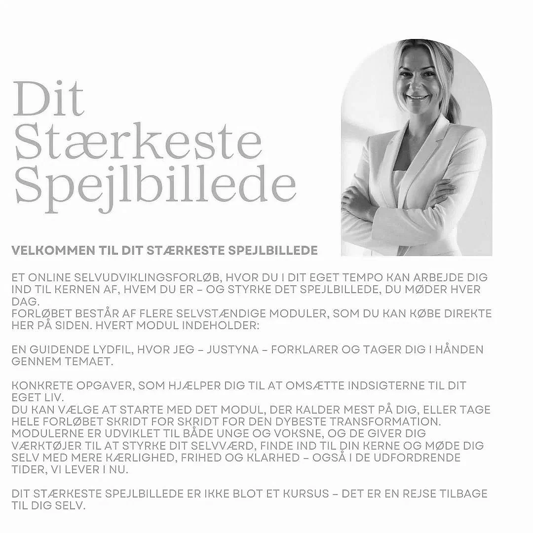 Dit stærkeste spejlbillede, MODUL 1 - Find ind til kernen af, hvem du er – uden masker og gamle historier.