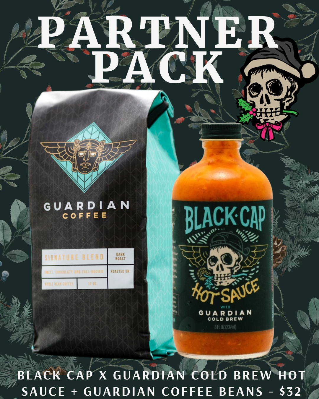 Partner Pack - Black Cap x Guardian Cold Brew Hot Sauce + Coffee Beans