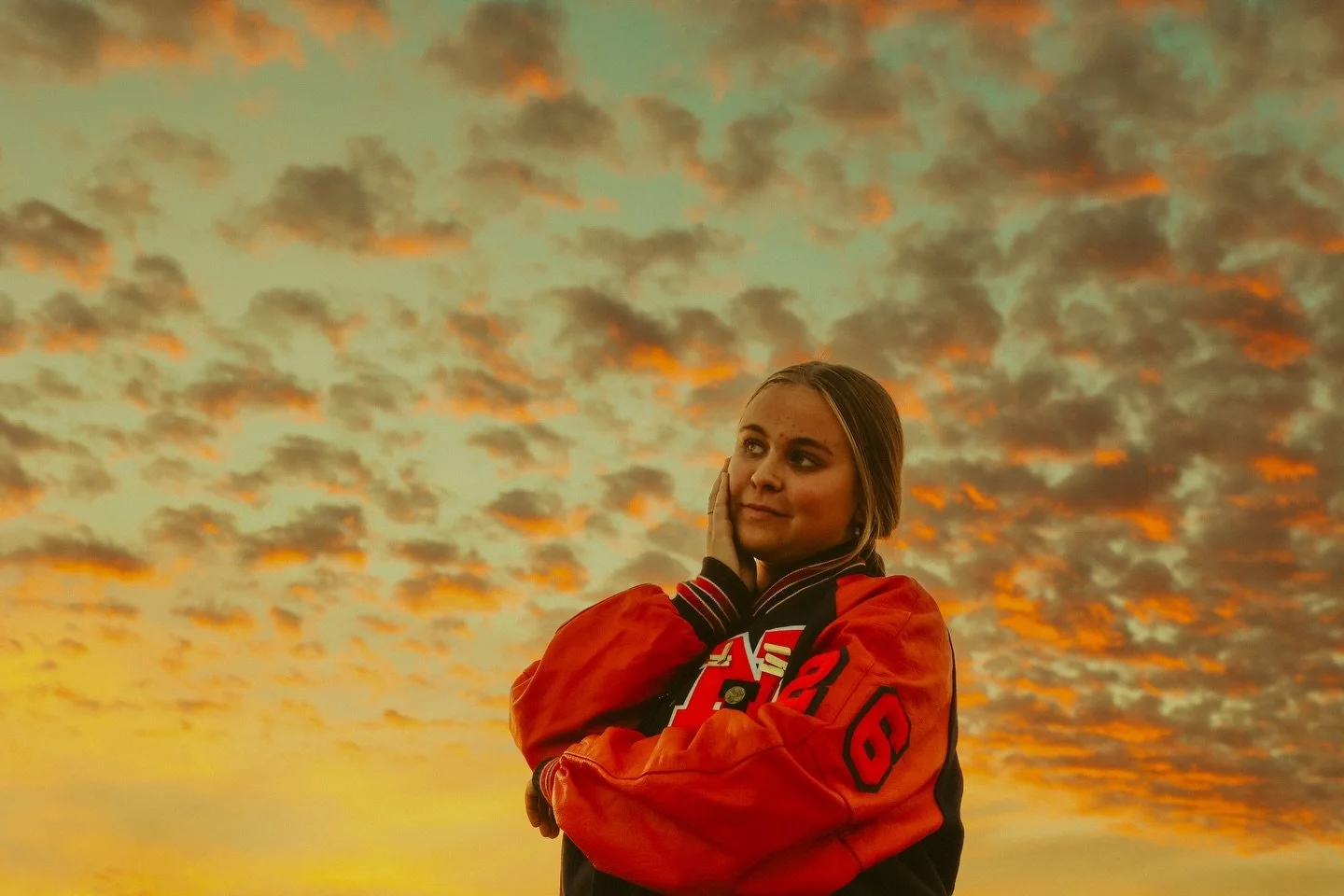 a beautiful sunset for a beautiful lady!