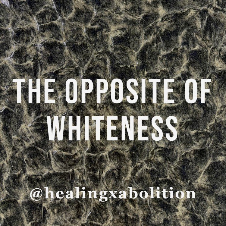 The Opposite of Whiteness