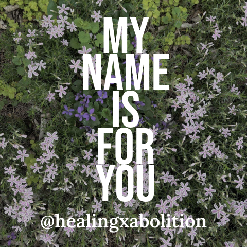 My Name is for You