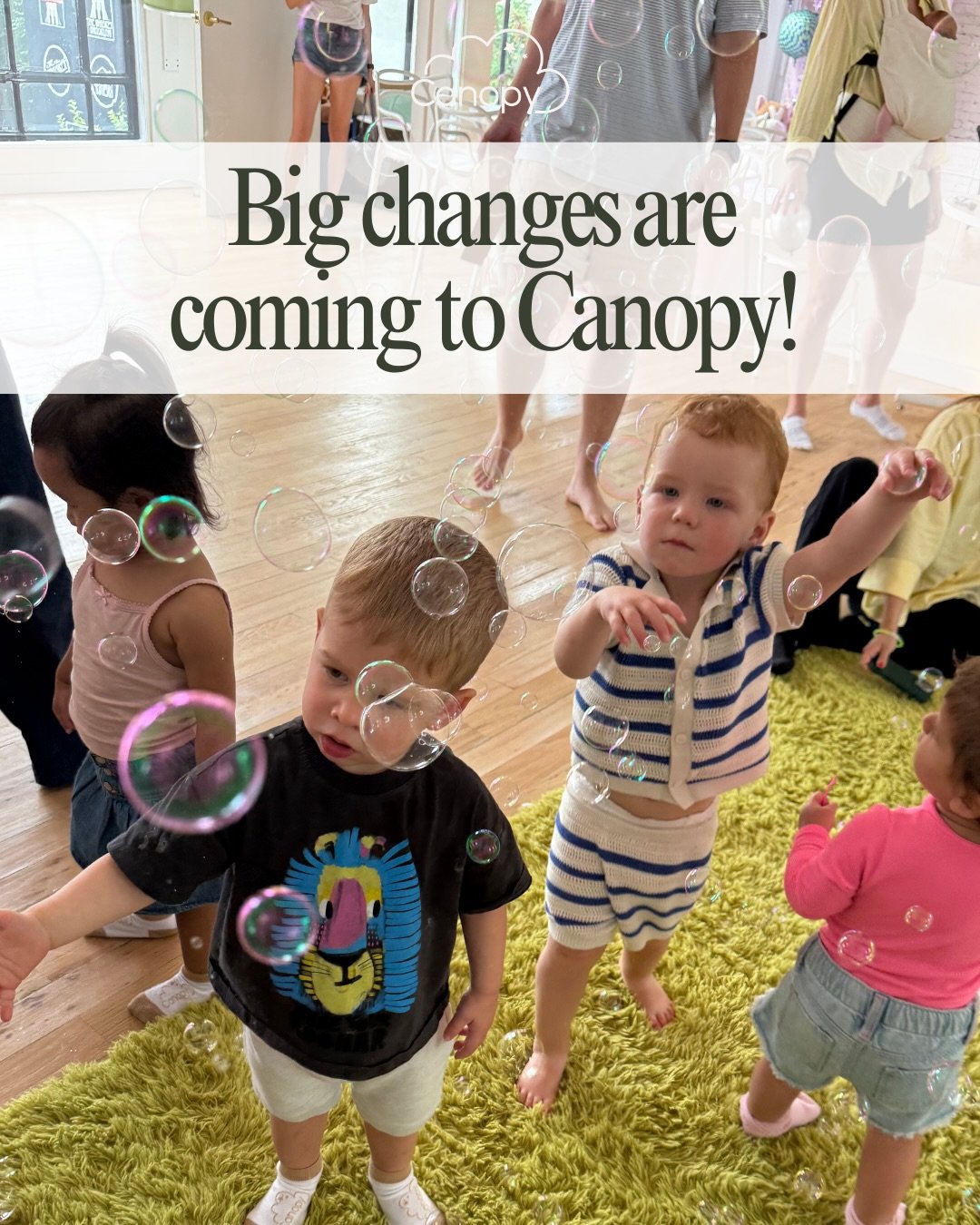 ‼️ Big changes are coming to Canopy classes (the good kind!). Starting Jan 5, we&rsquo;re moving from drop-ins to a 6-week semester model. 🙌
⠀
Why we&rsquo;re excited: your spot is locked each week, your kiddo sees the same teacher and tiny crew, an