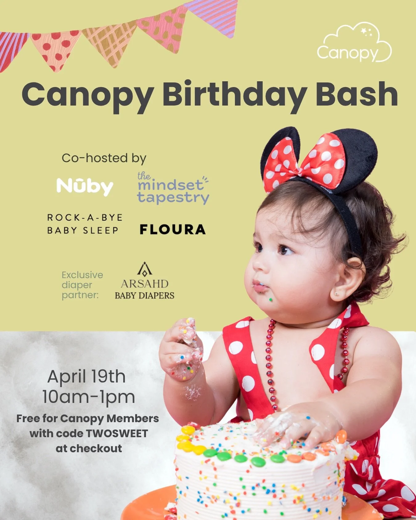 We&rsquo;re turning TWO!!! 🎉🎂🤍
⠀
Join us for a very special birthday bash celebrating 2 magical years of The Canopy NYC - and trust us, it&rsquo;s going to be such a good one ✨
⠀
Co-hosted with our amazing partners @themindsettapestry  rockabyebab