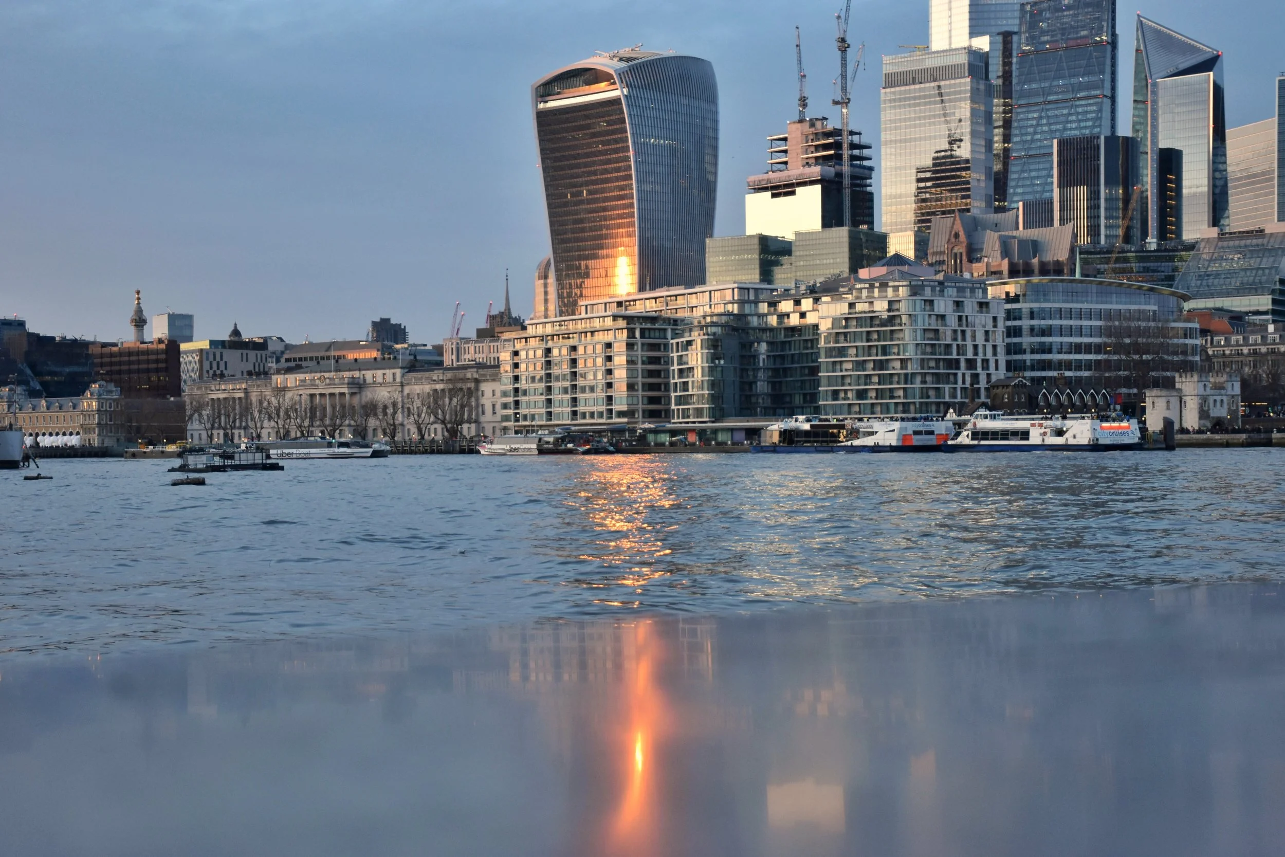 Winter light in London