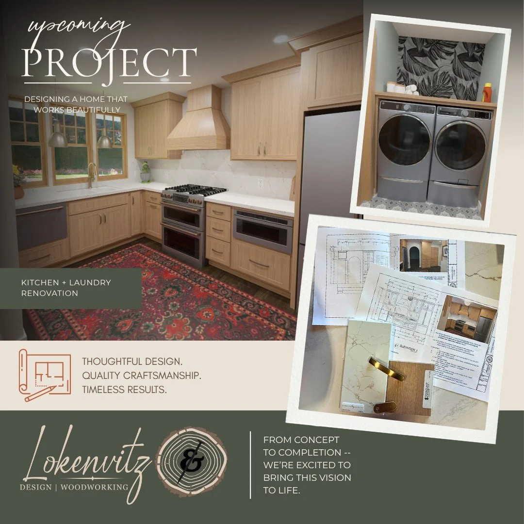 ✨ Sneak Peek: A Project We're Excited to Bring to Life

Every project begins with a conversation, a vision, and a stack of ideas waiting to come together.

For this home, we're designing a warm, inviting kitchen and laundry space featuring:
&bull; Ri
