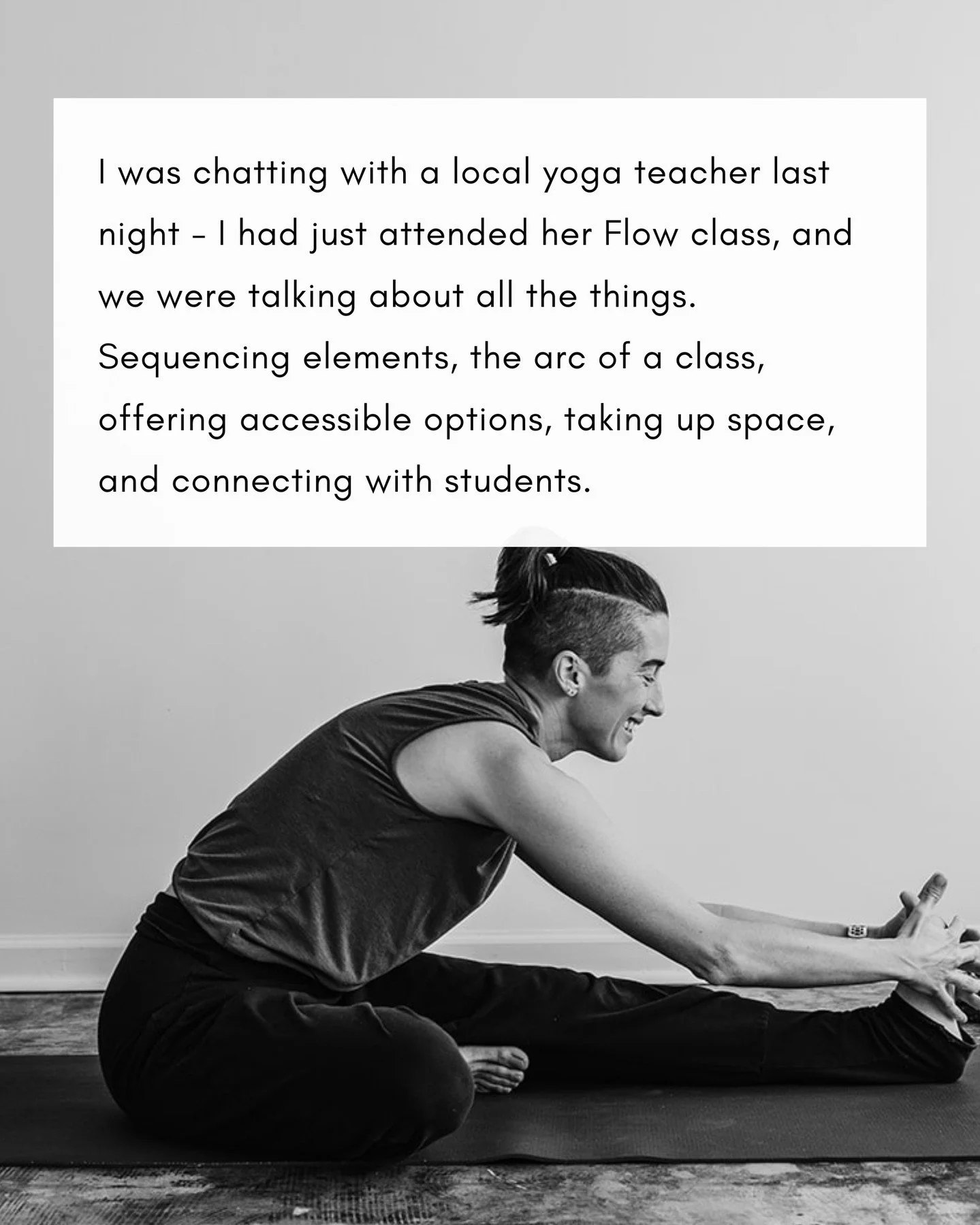 I love talking with teachers who are eager to lean in, learn more, and take up more space.

✨ If you're missing being a part of a yoga community, consider joining my upcoming online book club that launches Sept 15th!. Link in bio. ✨