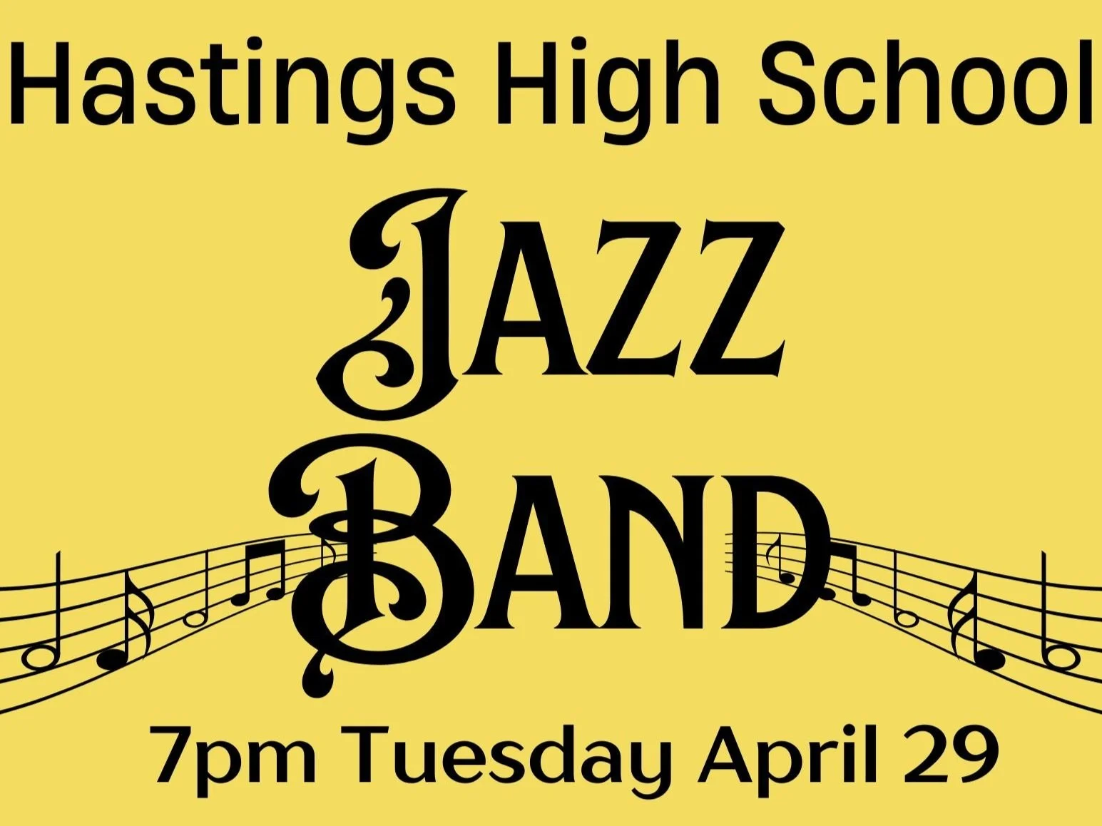 Hastings High Jazz Band Concert