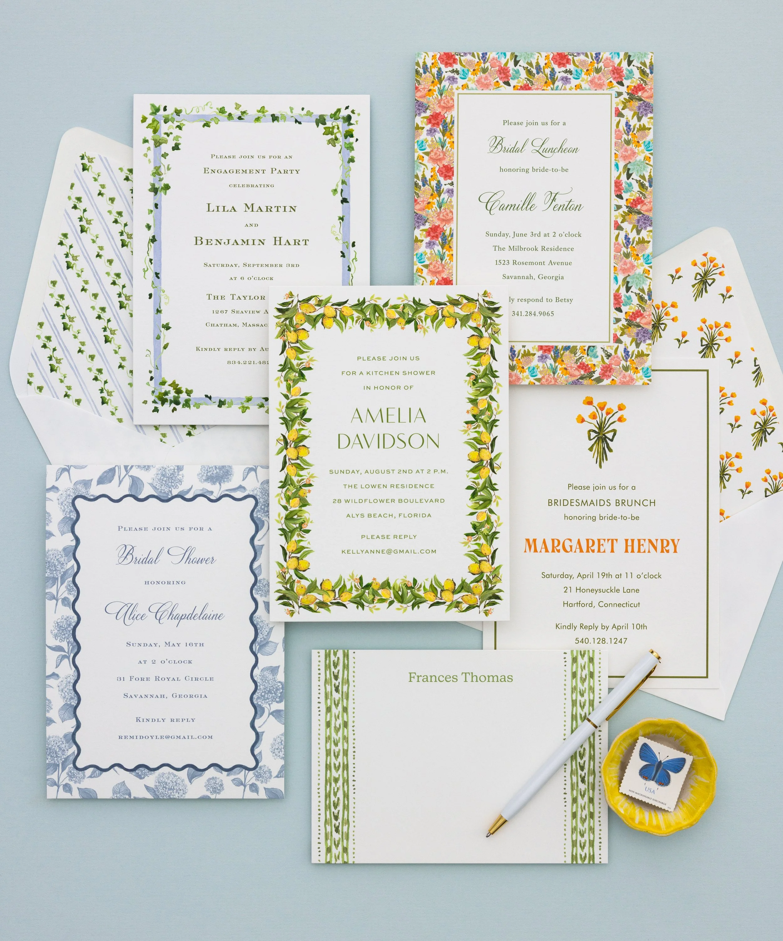 Bridal shower, invitations, wedding, new bride, shower invite, paper, waco, custom cards