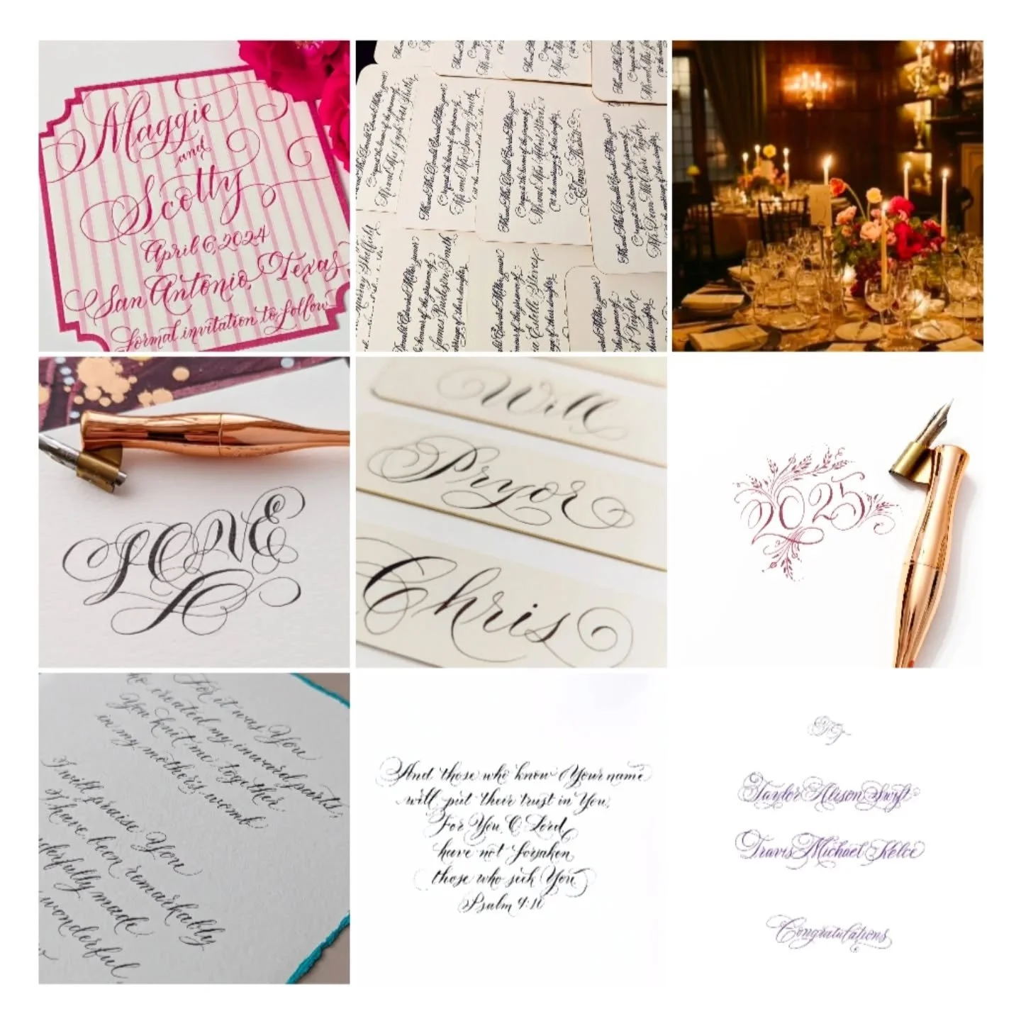 My top nine posts from 2025 🍾
I'm so thankful for my clients and the special projects we've worked on together this year. From weddings, to tabletop decor, to addressing envelopes, to dance floors, monograms, and custom pieces. Each project becomes 