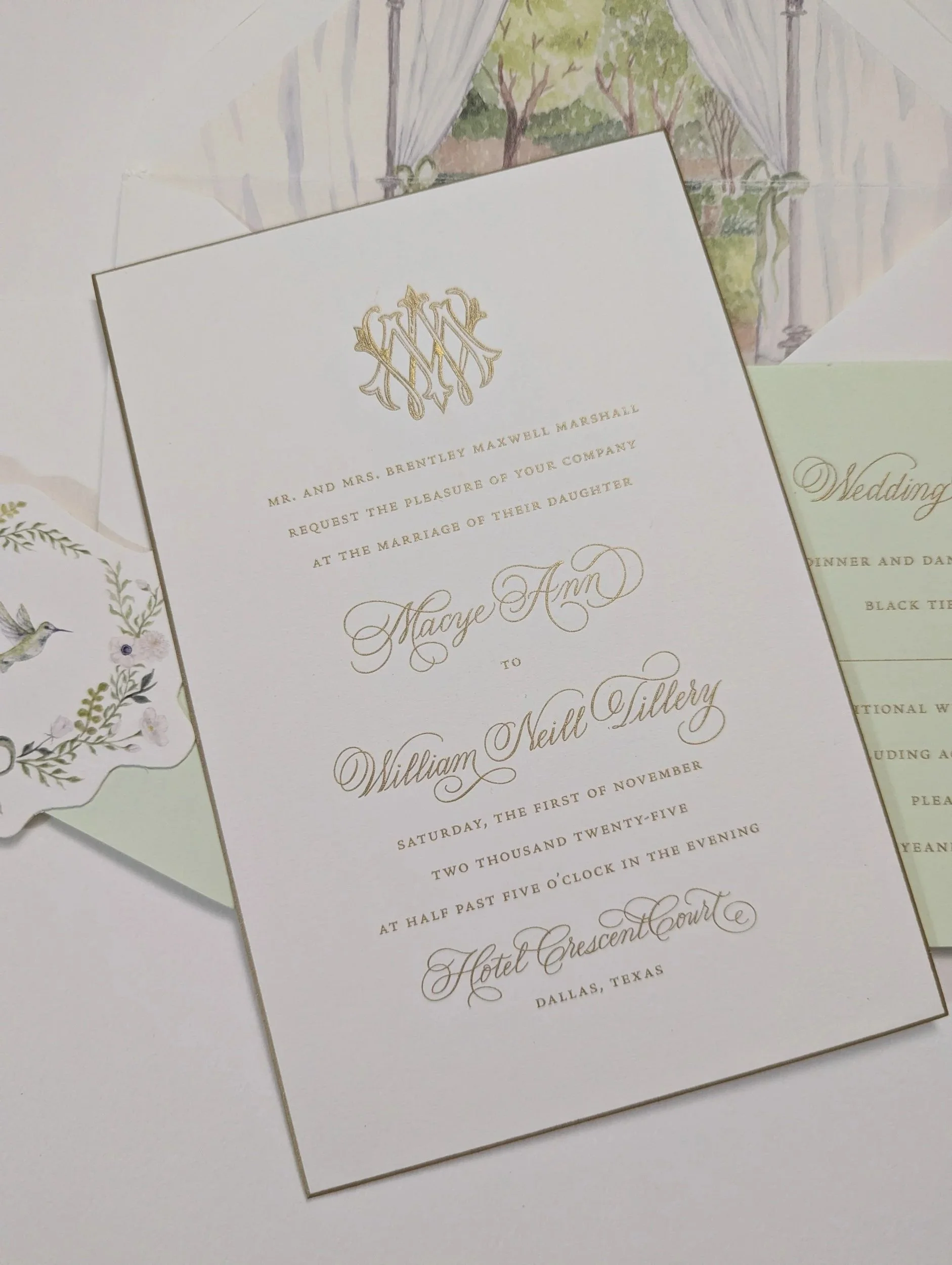 Calligraphy Wedding Invitation